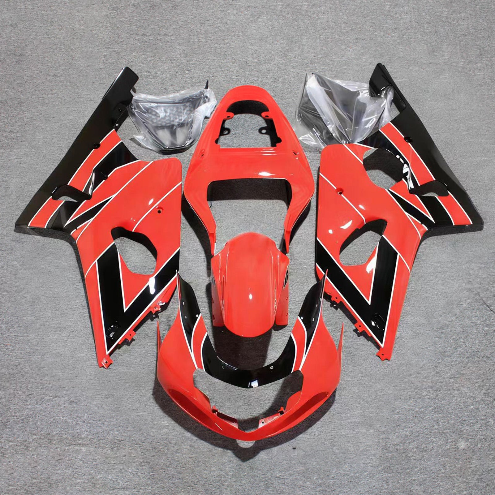 Amotopart Suzuki 2001–2003 GSXR 600 2000–2003 GSXR 750 Rot Schwarz Verkleidungsset