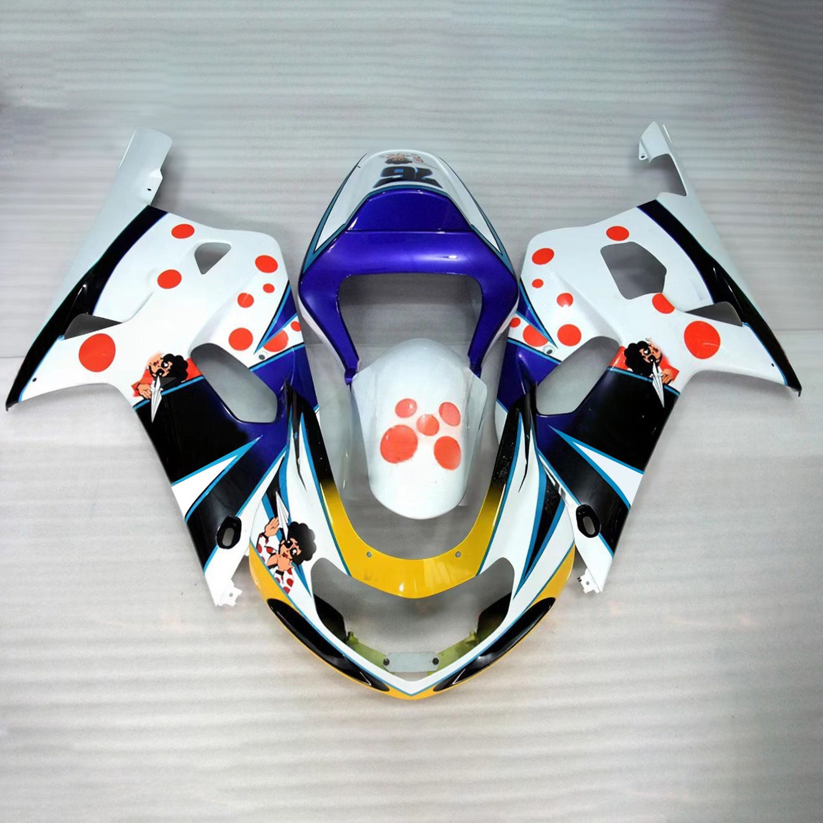 Amotopart Suzuki 2001-2003 GSXR 600 2000-2003 GSXR 750 Black Blue White Red Fairing Kit