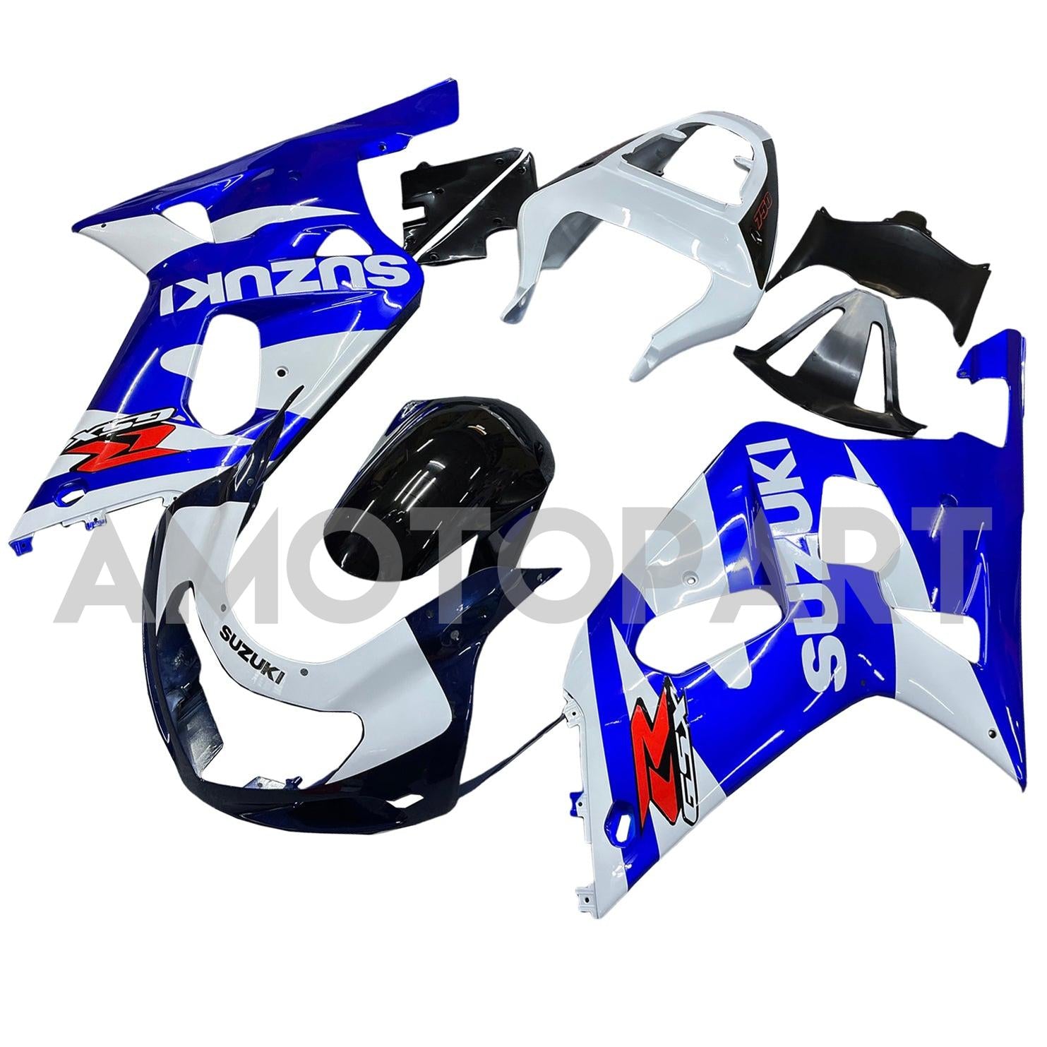 Amotopart Suzuki 01-03 GSXR600 & 00-03 GSXR750 Fairing blue-white-multi Kit