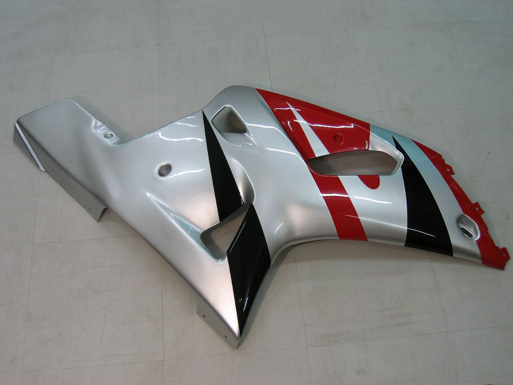 Amotopart Suzuki 01-03 GSXR600 & 00-03 GSXR750 Kit carénage rouge argent