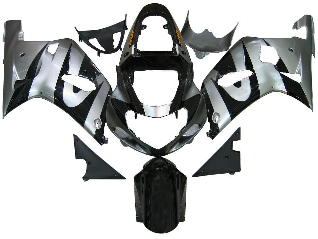 Amotopart Suzuki 01-03 GSXR600 & 00-03 GSXR750 Fairing multi-grey Kit