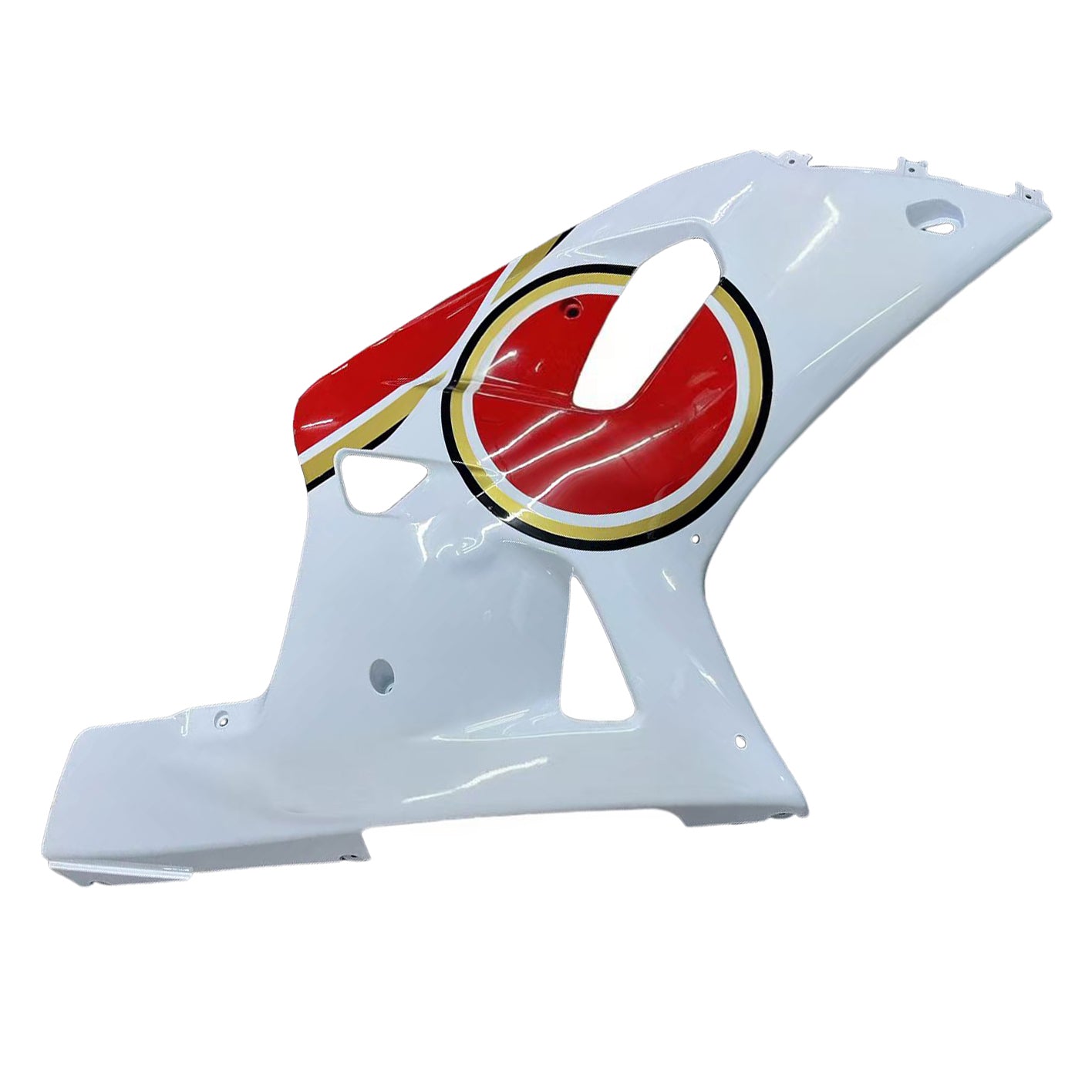 Amotopart Suzuki 01-03 GSXR600 & 00-03 GSXR750 Fairing White Red Kit