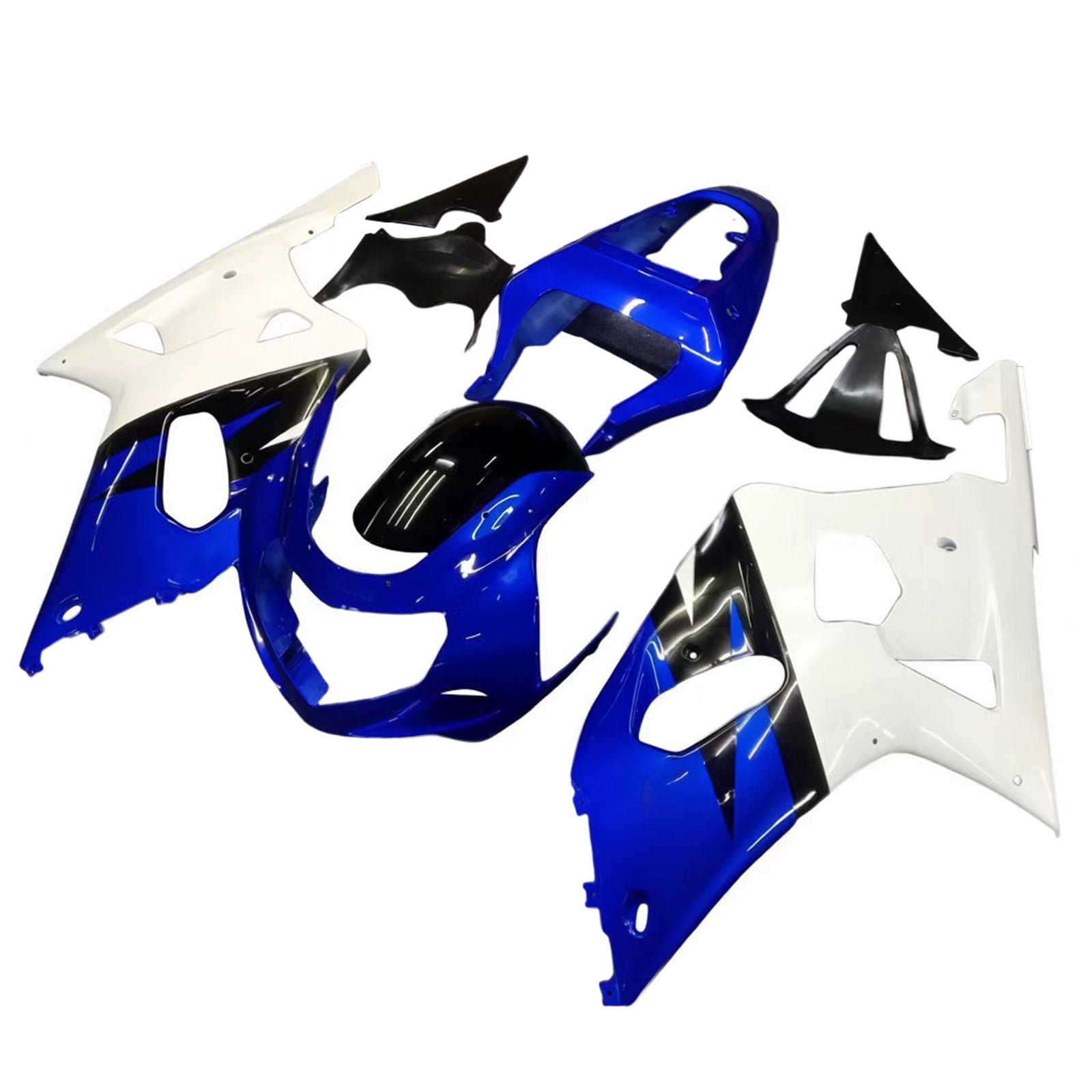Amotopart Suzuki 01-03 GSXR600 & 00-03 GSXR750 Kit carénage bleu-noir-multi