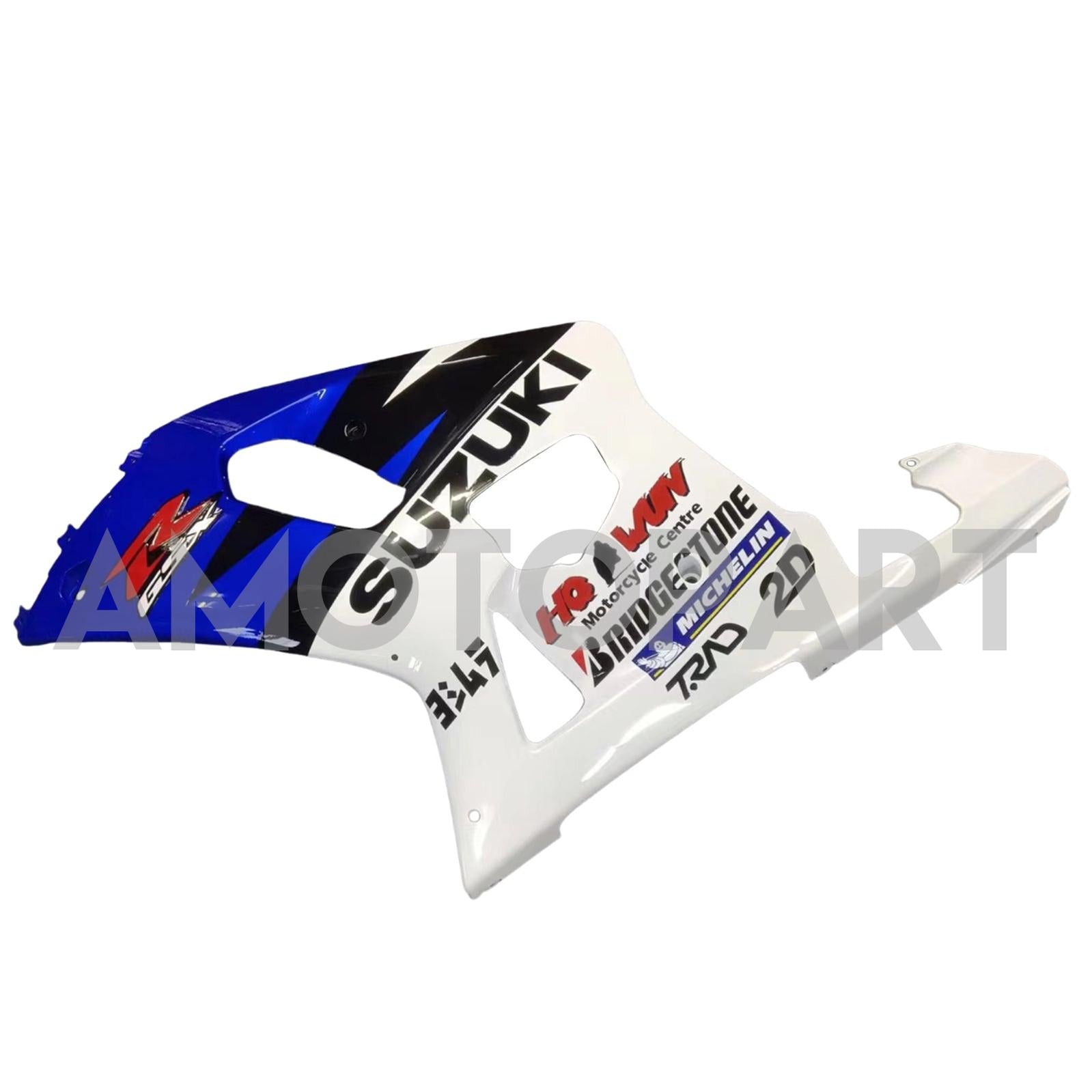 Amotopart Suzuki 01-03 GSXR600 & 00-03 GSXR750 Verkleidung blau-schwarz-multi Kit