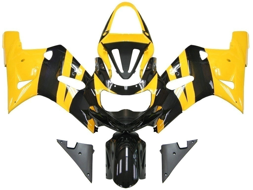 Amotopart Suzuki 01-03 GSXR600 & 00-03 GSXR750 Fairing Yellow Black Kit