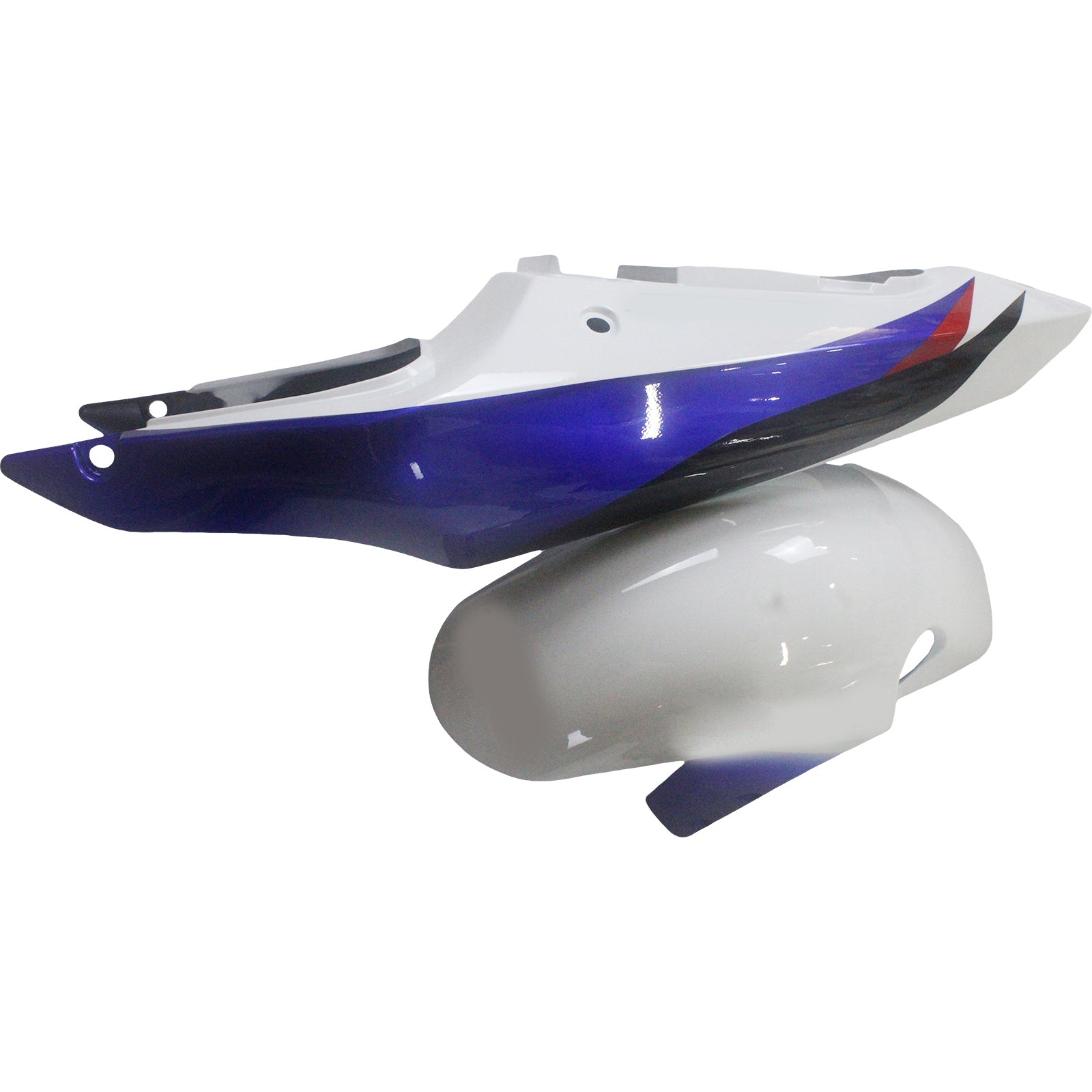 Amotopart スズキ 01-03 GSXR600 & 00-03 GSXR750 フェアリング マルチ ホワイト ブラック キット