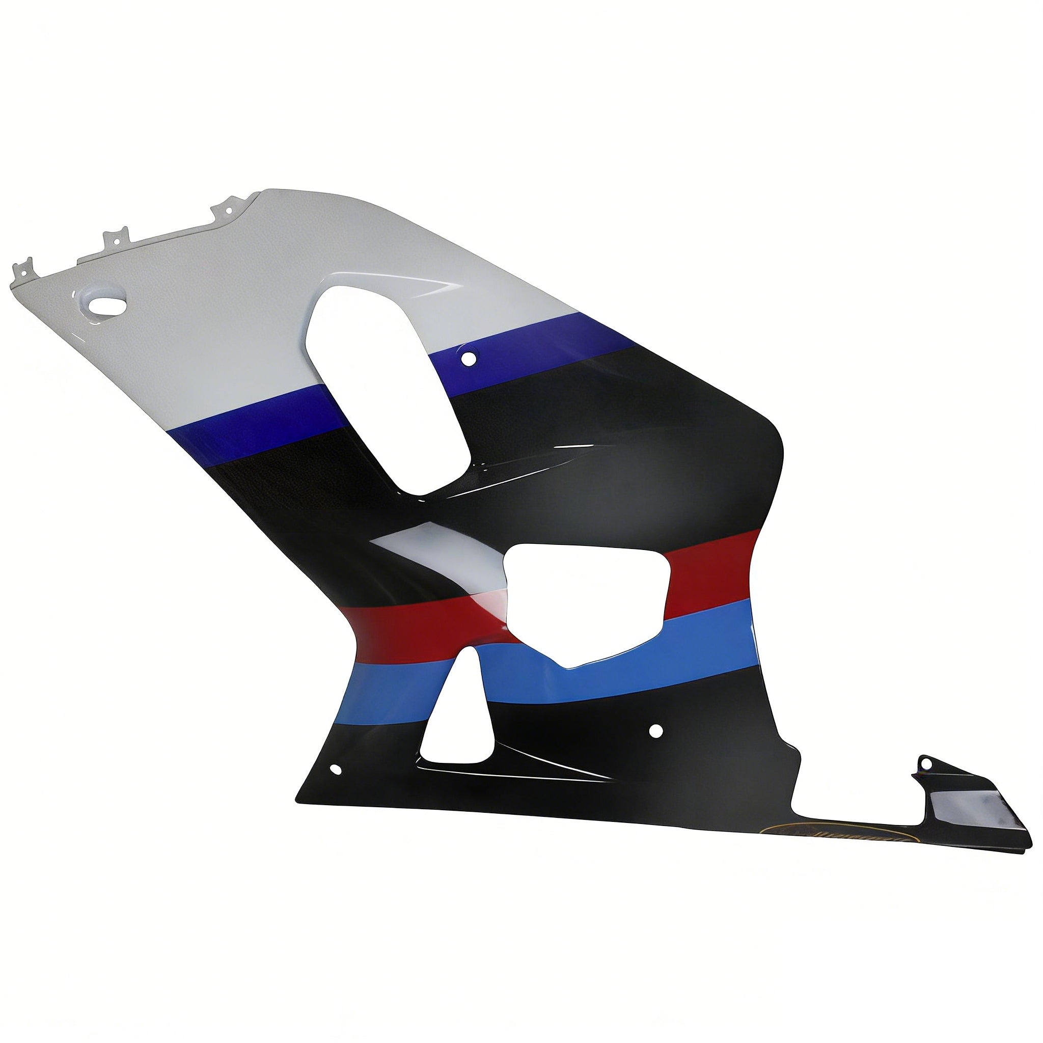 Amotopart スズキ 01-03 GSXR600 & 00-03 GSXR750 フェアリング マルチ ホワイト ブラック キット