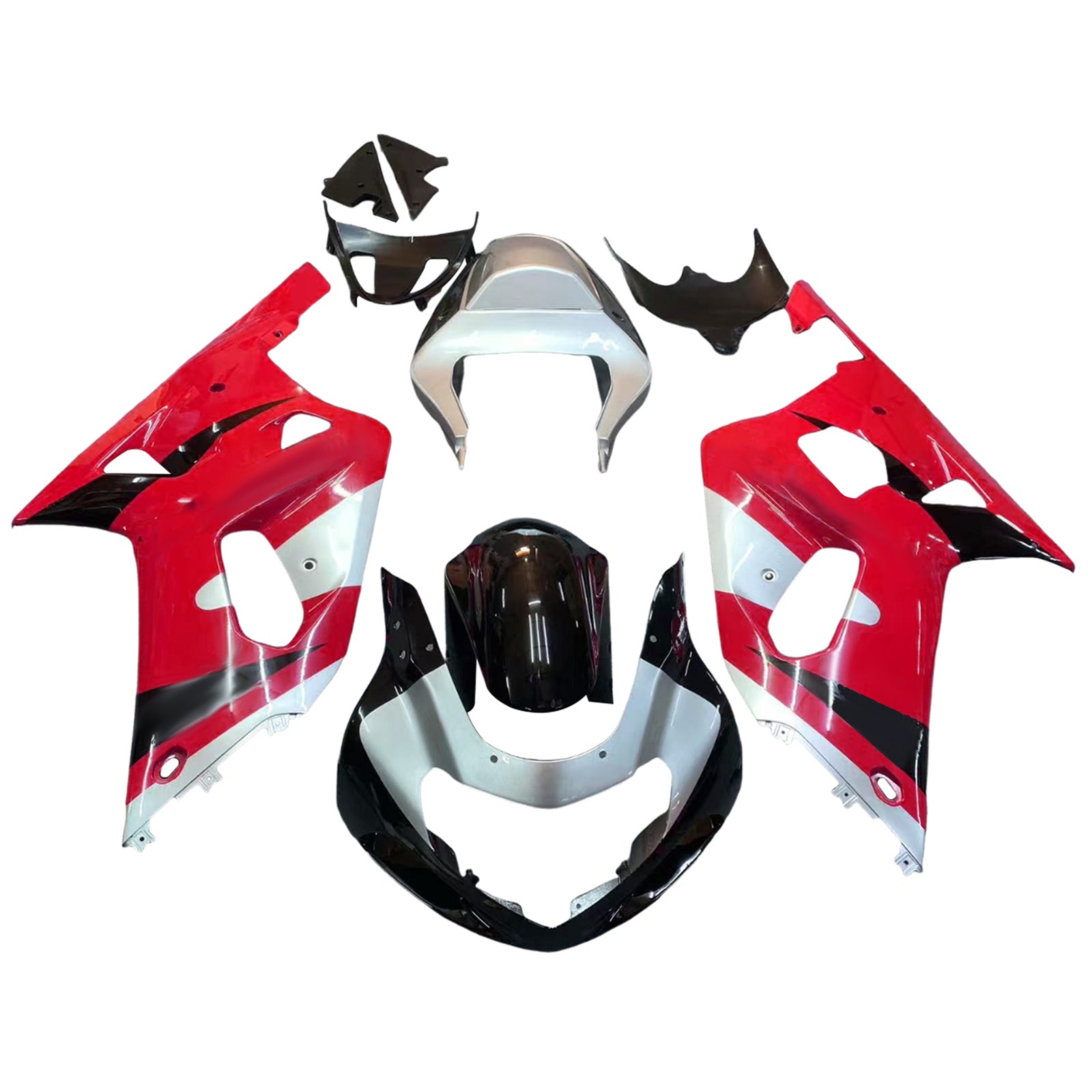 Amotopart Suzuki 01-03 GSXR600 & 00-03 GSXR750 FAIRING RED KIT