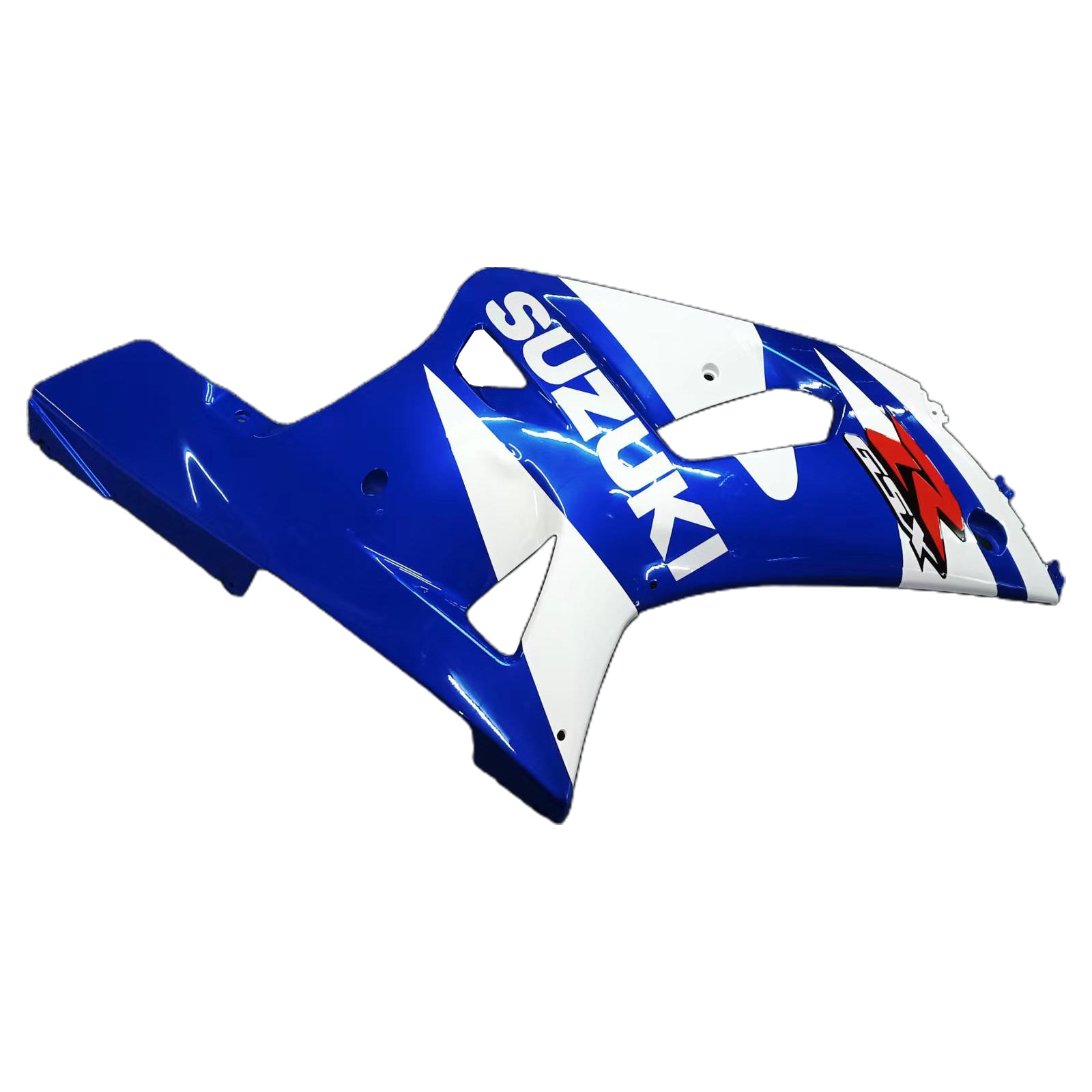 Amotopart Suzuki 01-03 GSXR600 & 00-03 GSXR750 Fairing White Blue Kit