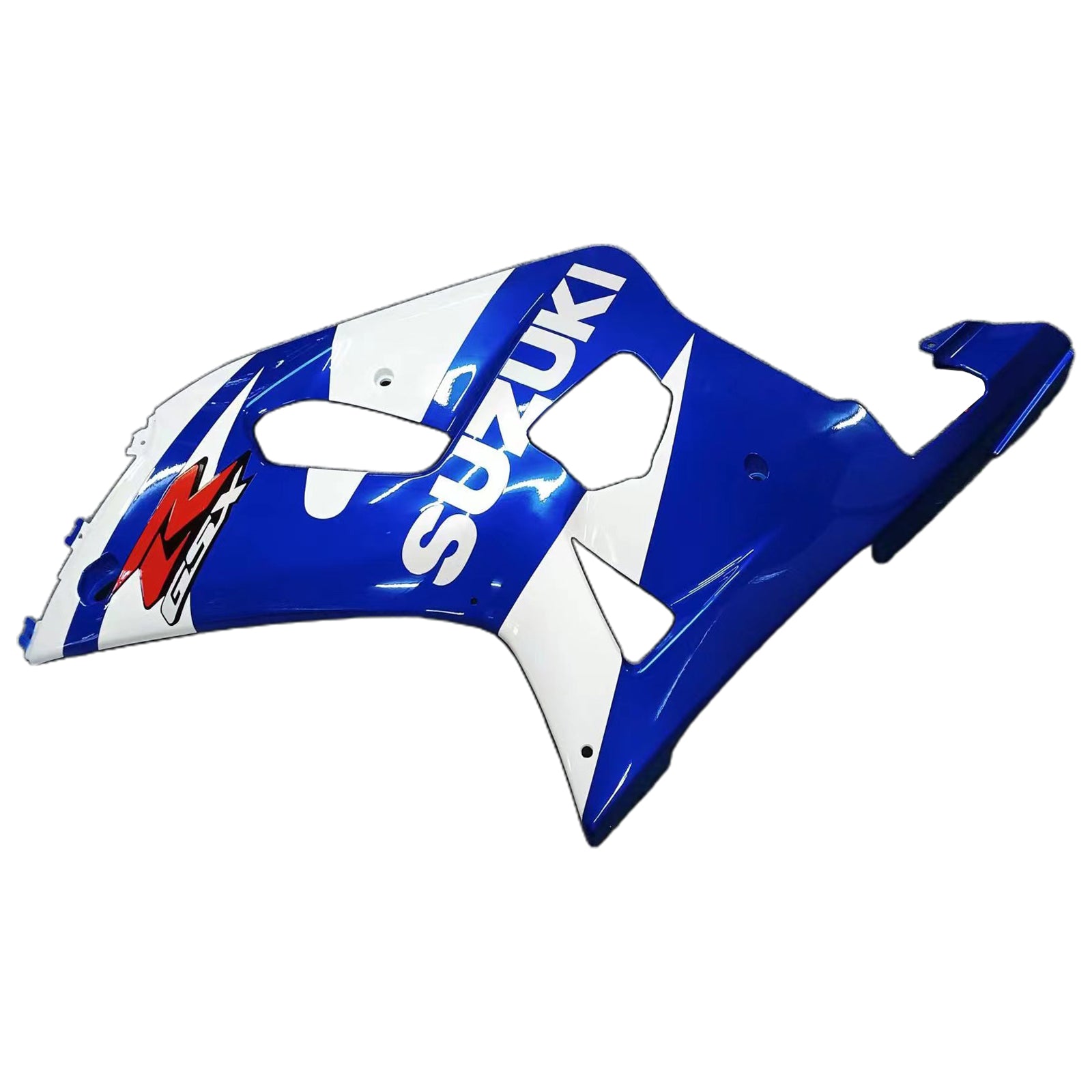 Amotopart Suzuki 01-03 GSXR600 & 00-03 GSXR750 Fairing White Blue Kit