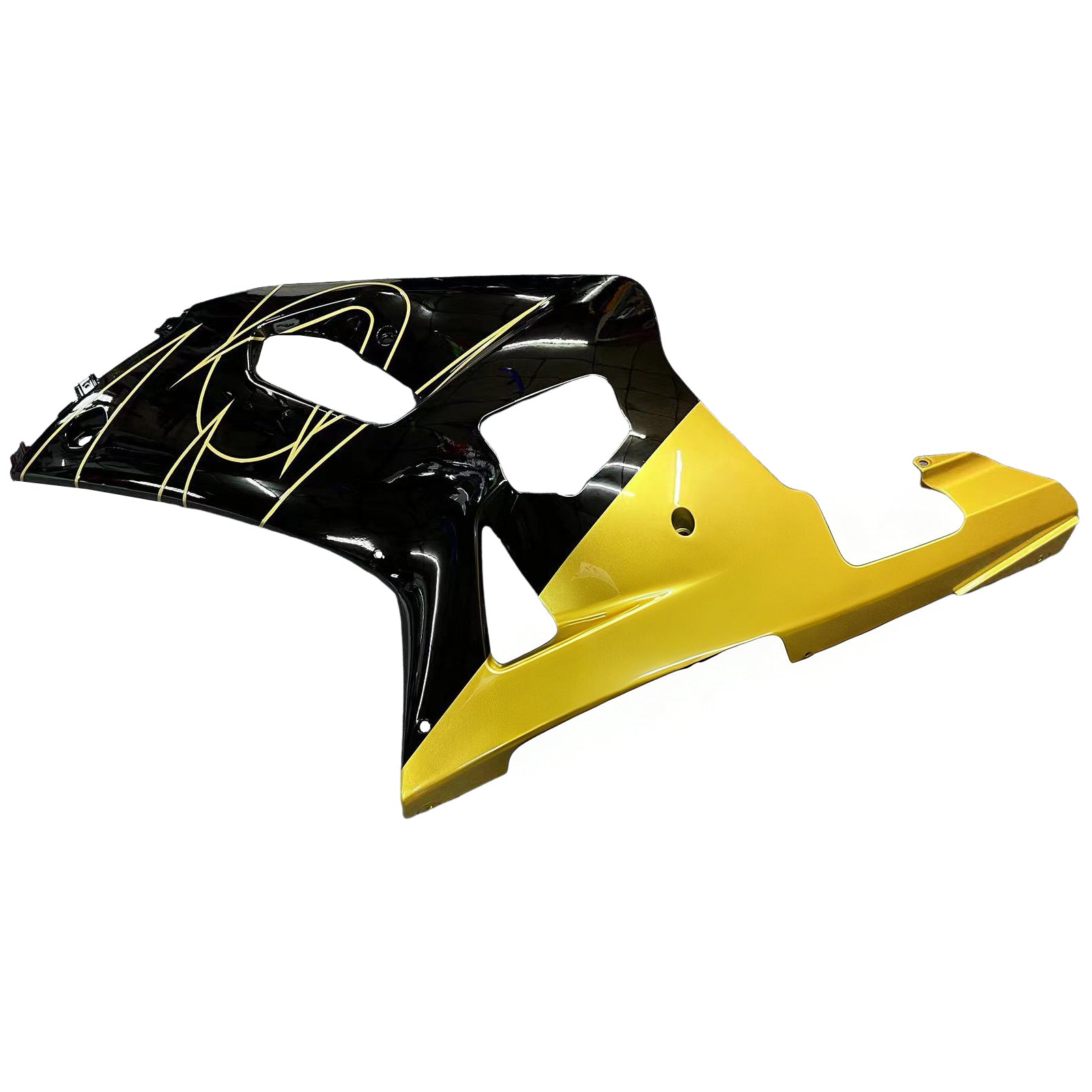 Amotopart Suzuki 01-03 GSXR600 & 00-03 Sada kapotáže GSXR750 Black Gold