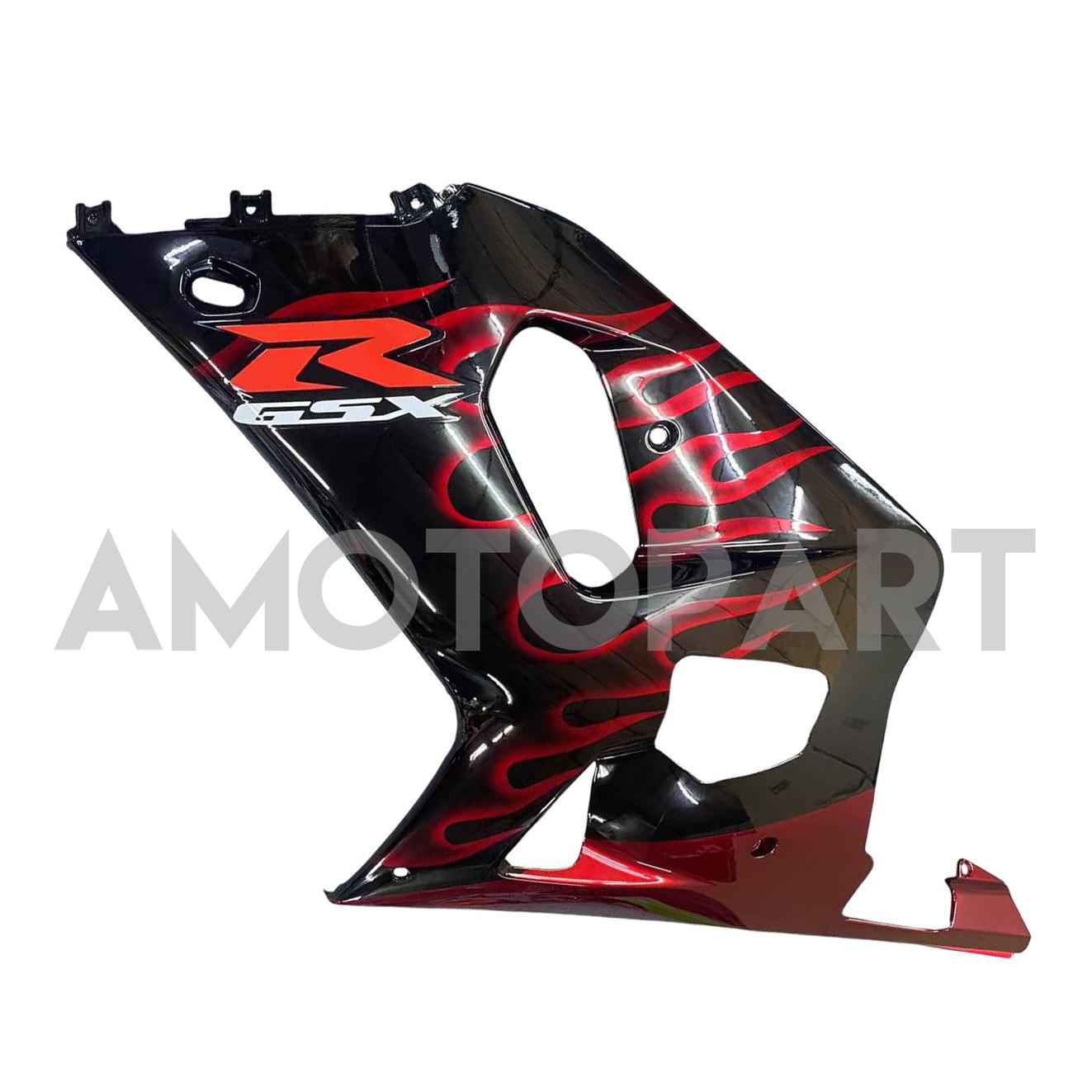 Amotopart Suzuki 01-03 GSXR600 & 00-03 GSXR750 Fairing black red Kit