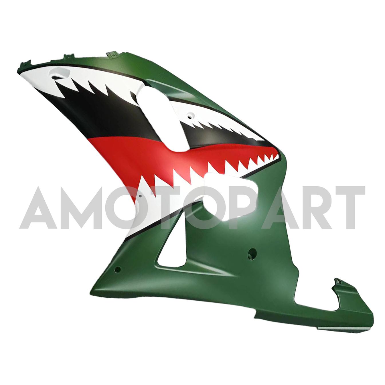 Amotopart Suzuki 01-03 GSXR600 & 00-03 GSXR750 Fairing matte green sharp Kit