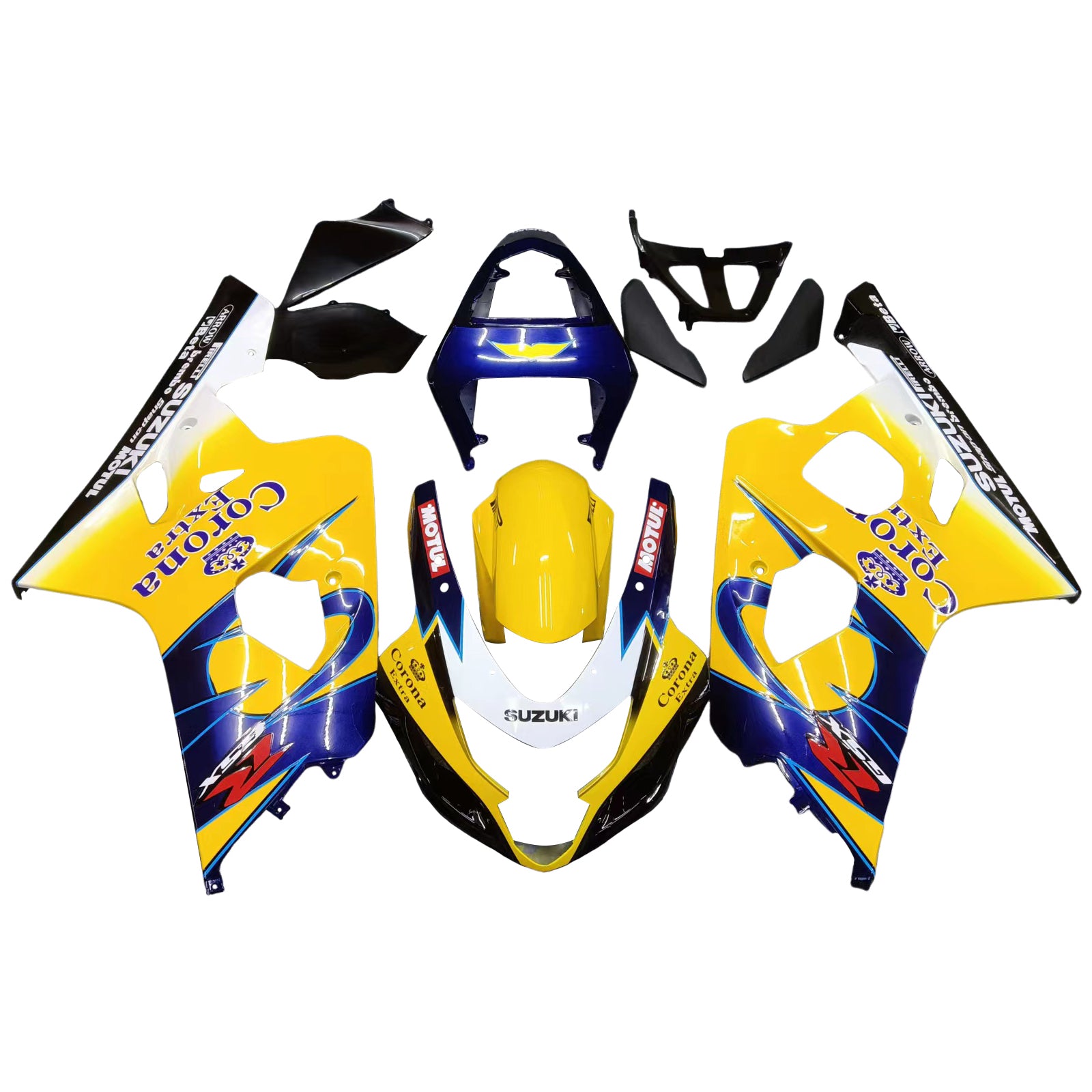 Suzuki 600 750 2004-2005 Carénage Jaune Bleu Corona GSXR Racing