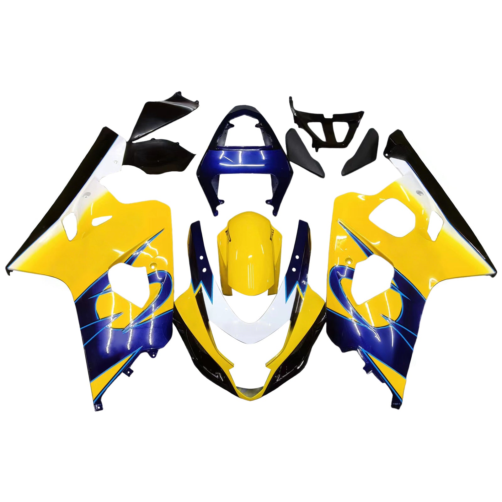 Suzuki 600 750 2004-2005 Fairing Yellow Blue Corona GSXR Racing