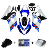 Amotopart 2004-2005 Suzuki GSXR600750 Fairing White&Blue Kit