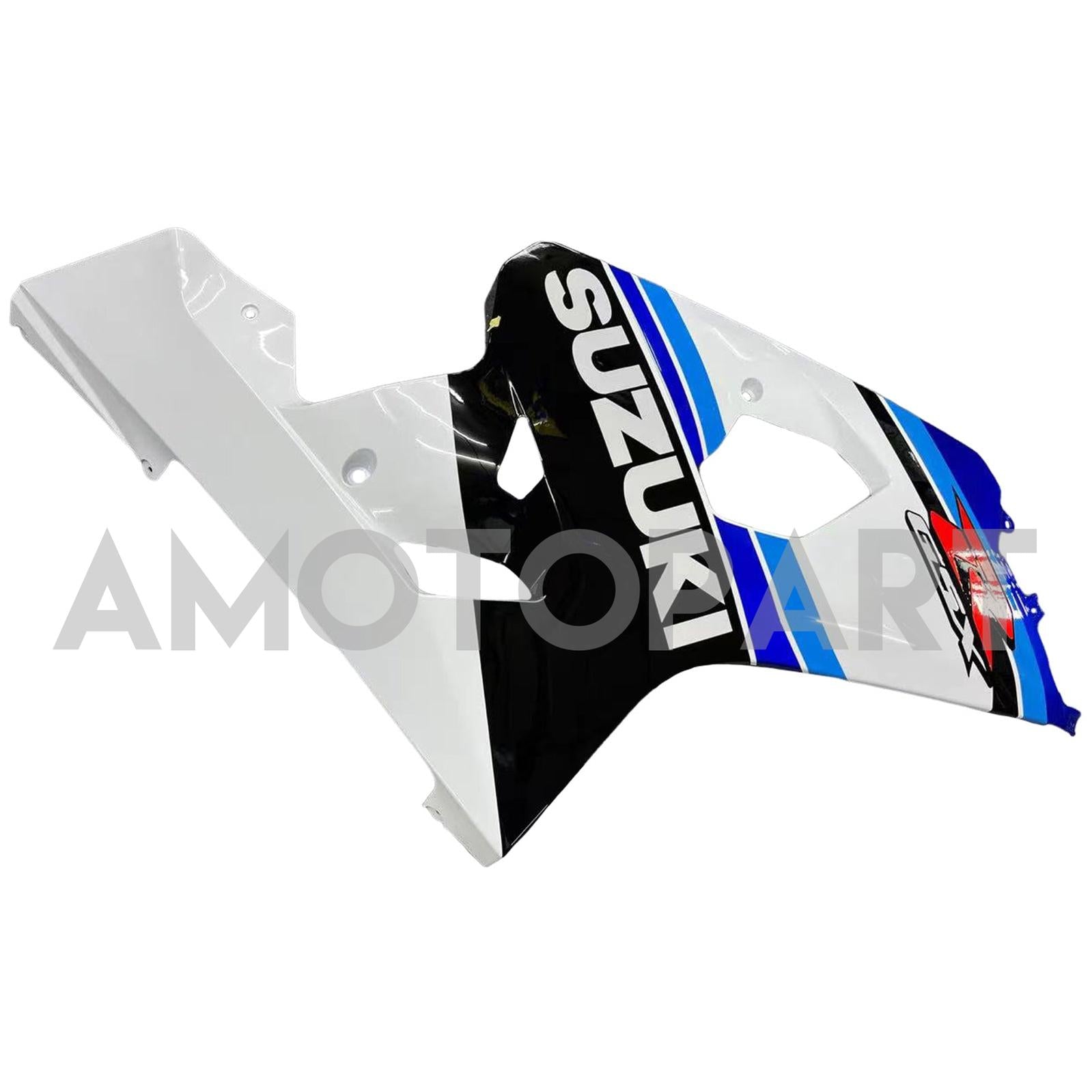 Amotopart 2004-2005 Suzuki GSXR600750 Fairing White&Blue Kit