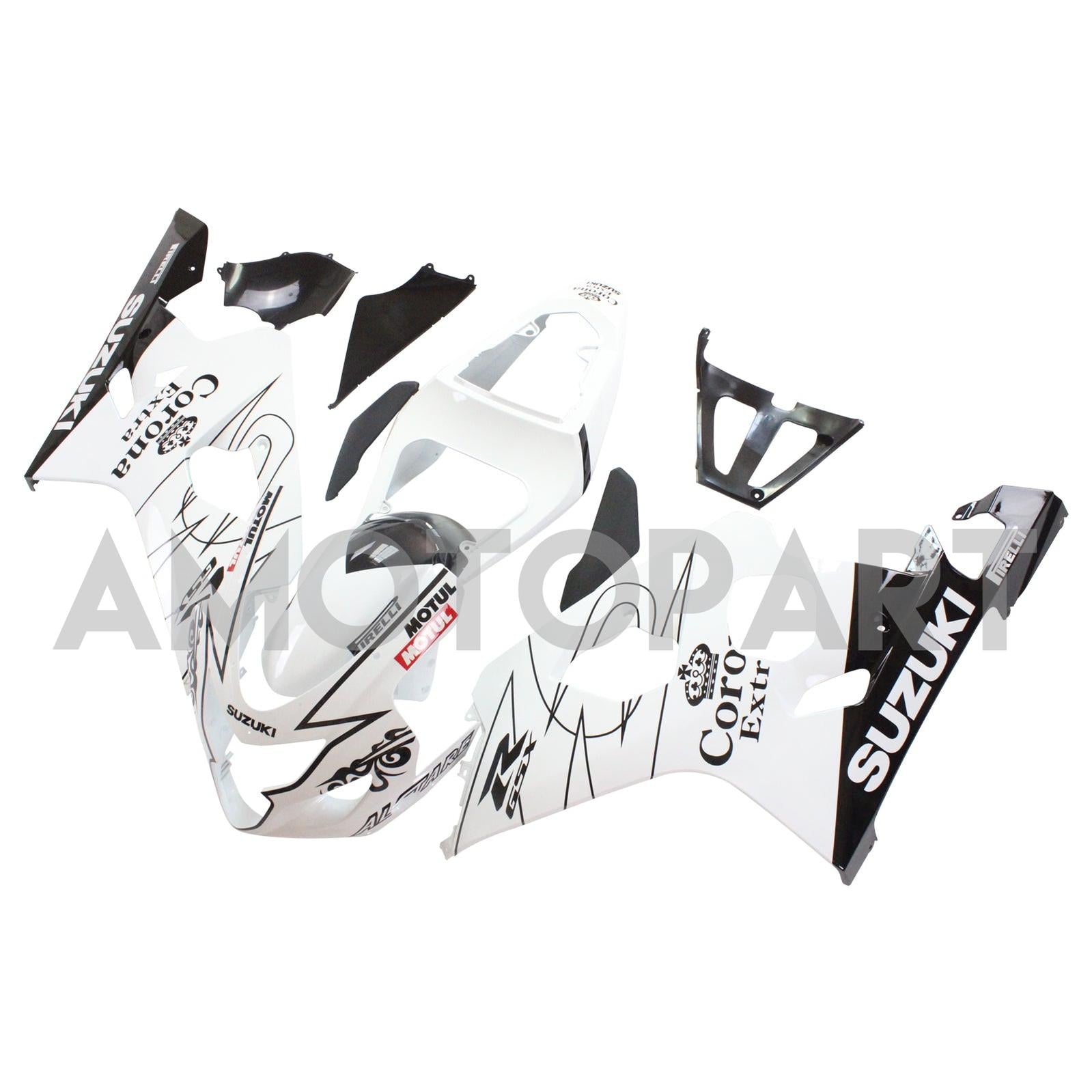 Suzuki GSXR 600 750 2004-2005 Fairing Alstare Corona Racing White