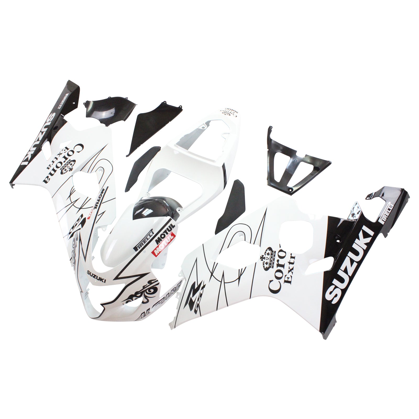 Suzuki GSXR 600 750 2004-2005 Fairing Alstare Corona Racing White