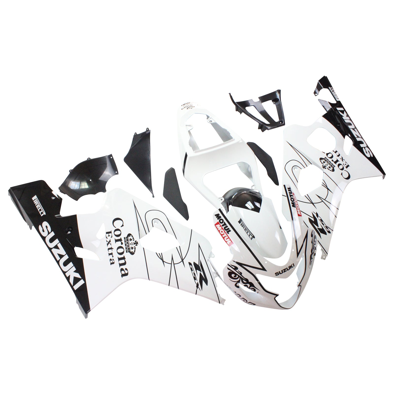 Suzuki GSXR 600 750 2004-2005 Fairing Alstare Corona Racing White