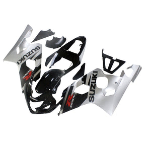 Amotopart 2004-2005 Suzuki GSXR600750 Fairing Black&Silver Kit