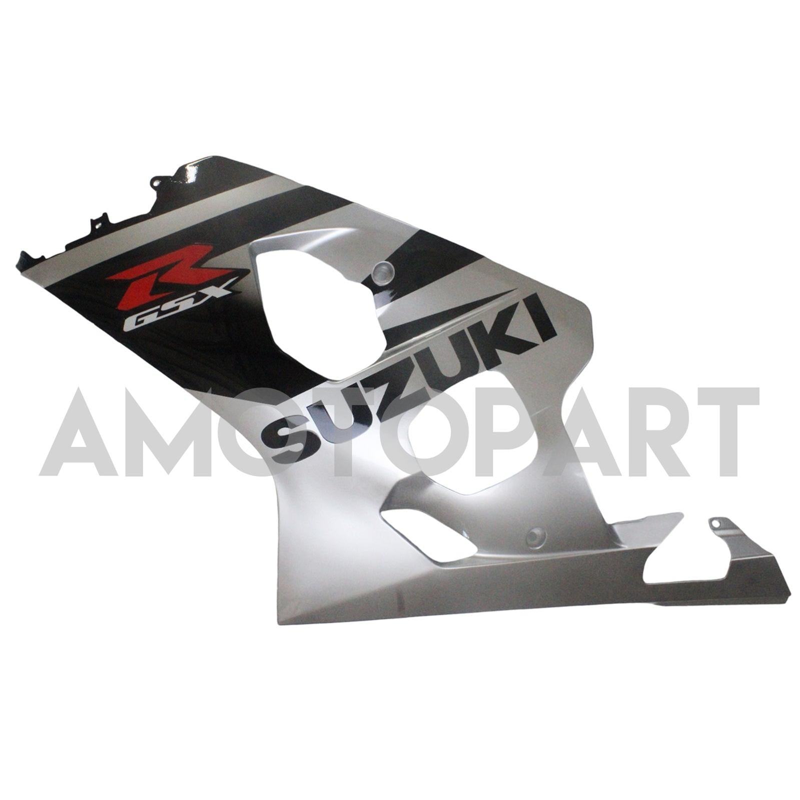 Amotopart 2004-2005 Suzuki GSXR600750 Fairing Black&Silver Kit