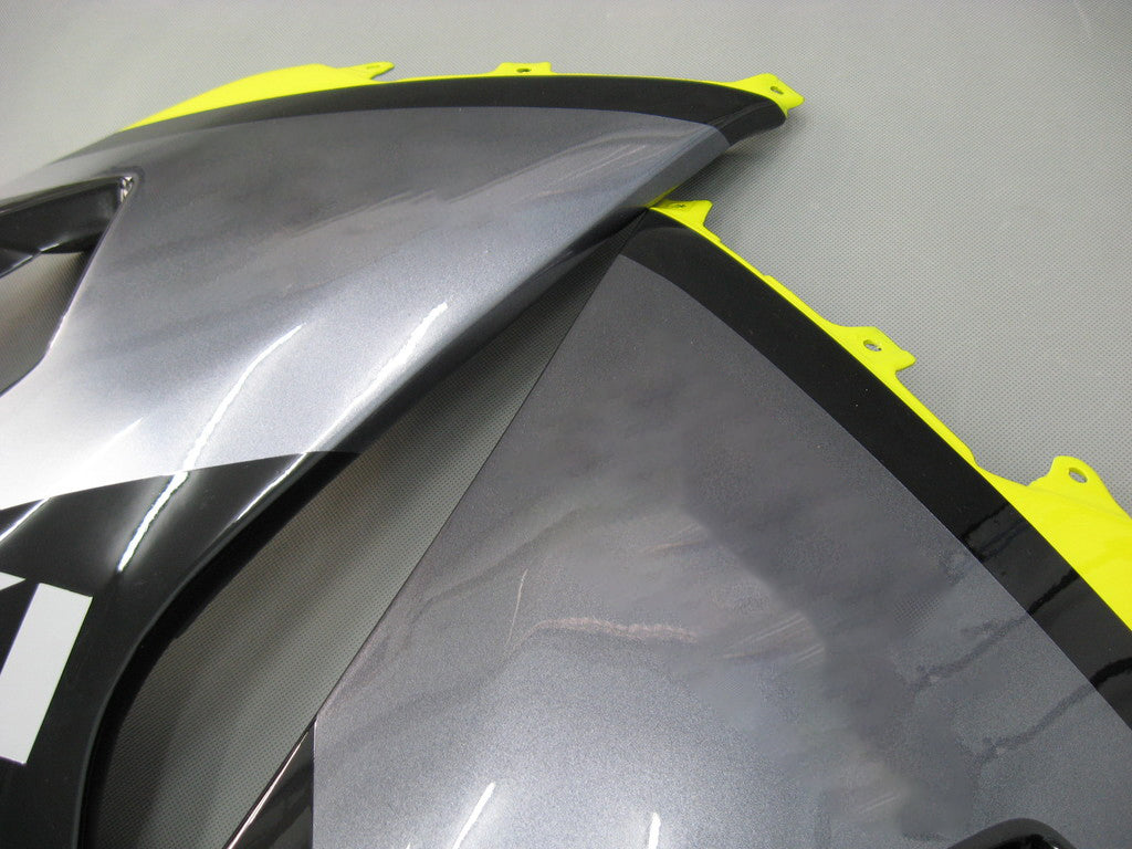 Amotopart スズキ GSXR 600 750 2004-2005 フェアリング レーシング イエロー & ブラック