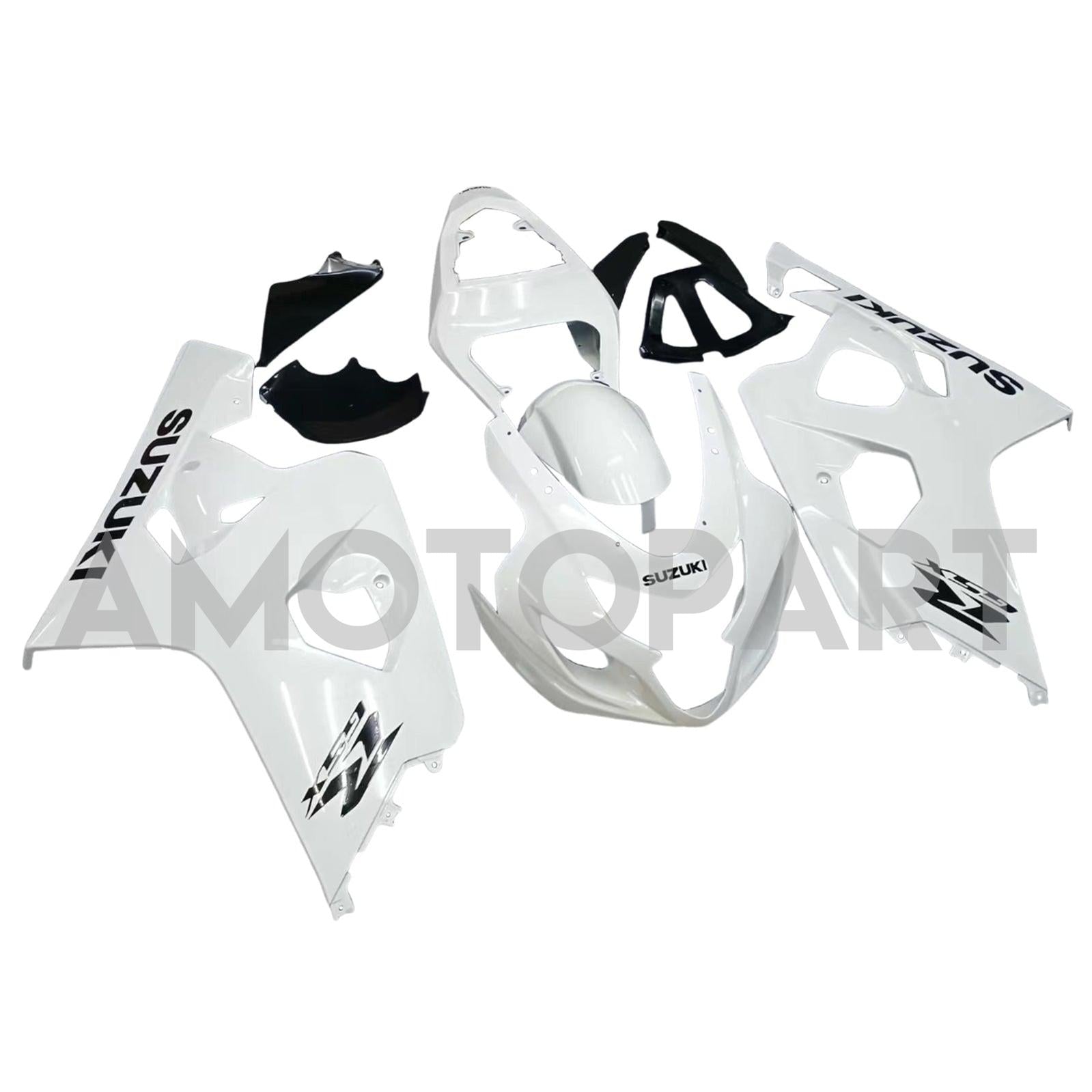 Amotopart 2004-2005 Suzuki GSXR 600 750 Pearl White Fairing Kit