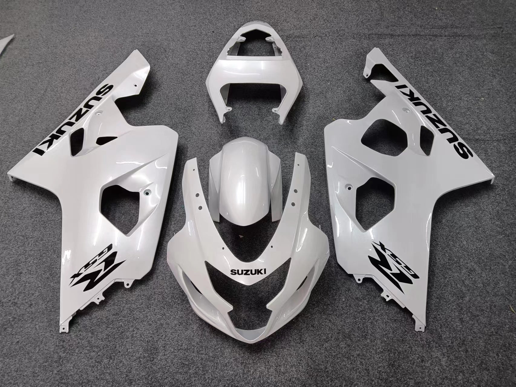 Amotopart 2004-2005 Suzuki GSXR 600 750 Pearl White Fairing Kit