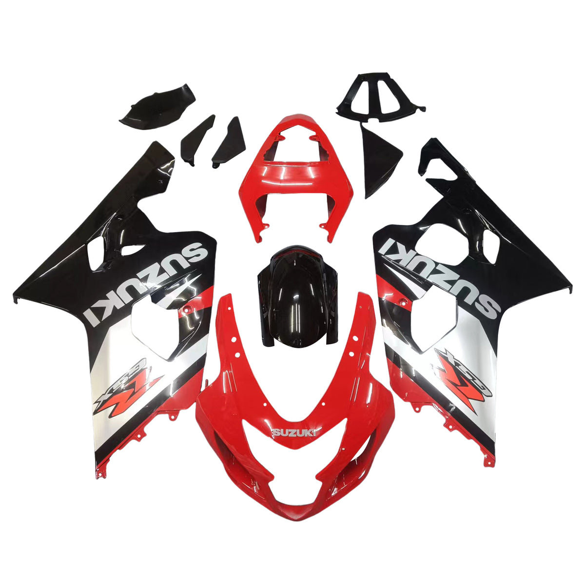 Suzuki 600 750 2004-2005 Fairing Red & Black GSXR Racing