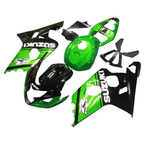 Amotopart 2004-2005 Suzuki GSXR 600/750 K4 Green&Black Fairing Kit