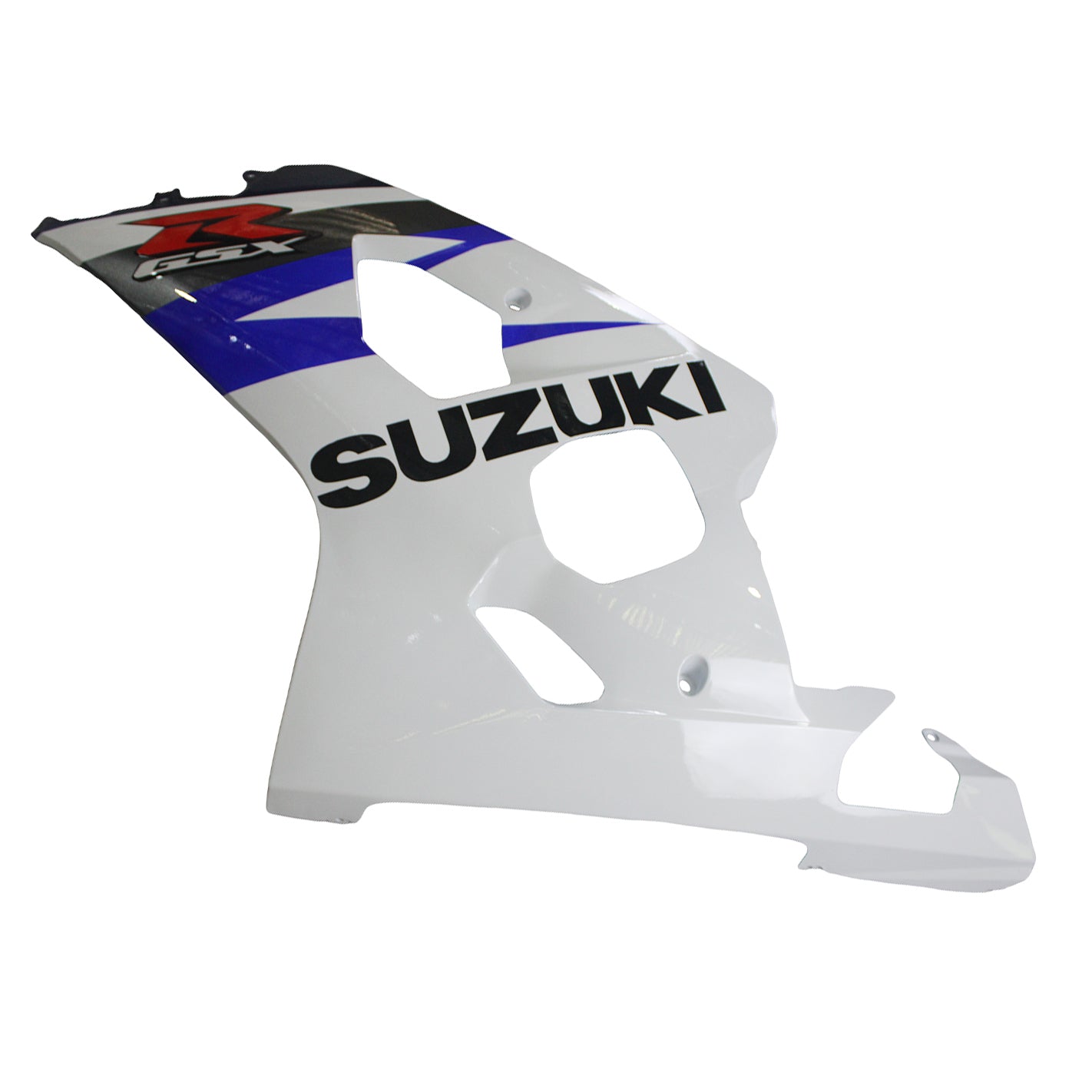 Amotopart 2004-2005 Suzuki GSXR 600/750 K4 Kit de carenado blanco y azul