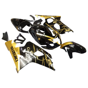 Amotopart 2004-2005 Kit carena Suzuki GSXR 600/750 K4 Nero e Oro