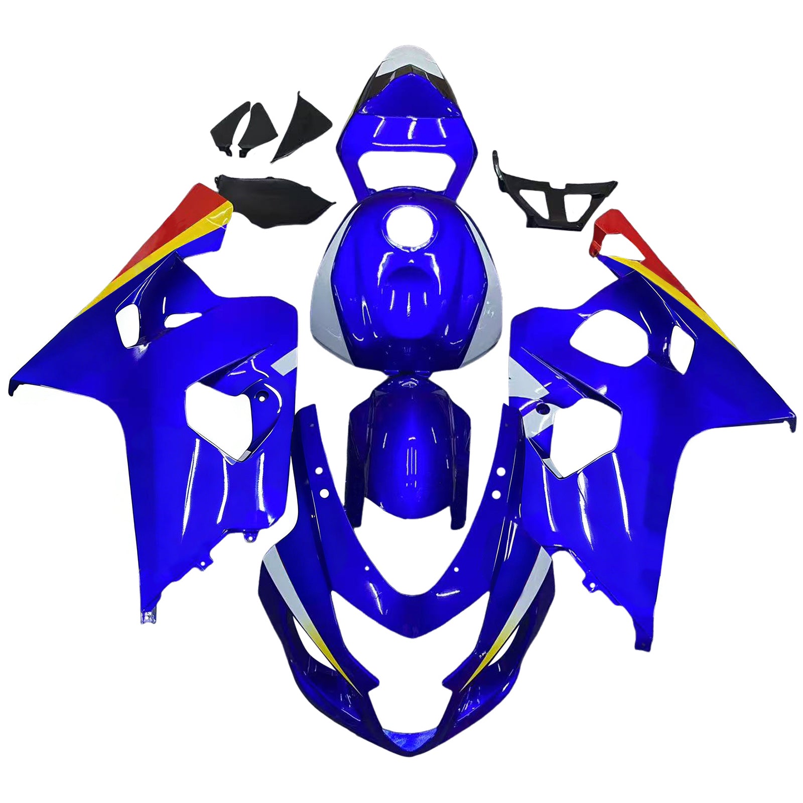 Amotopart 2004–2005 Suzuki GSXR 600/750 K4 blaues Verkleidungsset