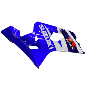 Amotopart Suzuki 2004-2005 GSXR 600/750 Blue with White Fairing Kit