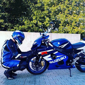 Amotopart Suzuki 2004-2005 GSXR 600/750 Blue with White Fairing Kit