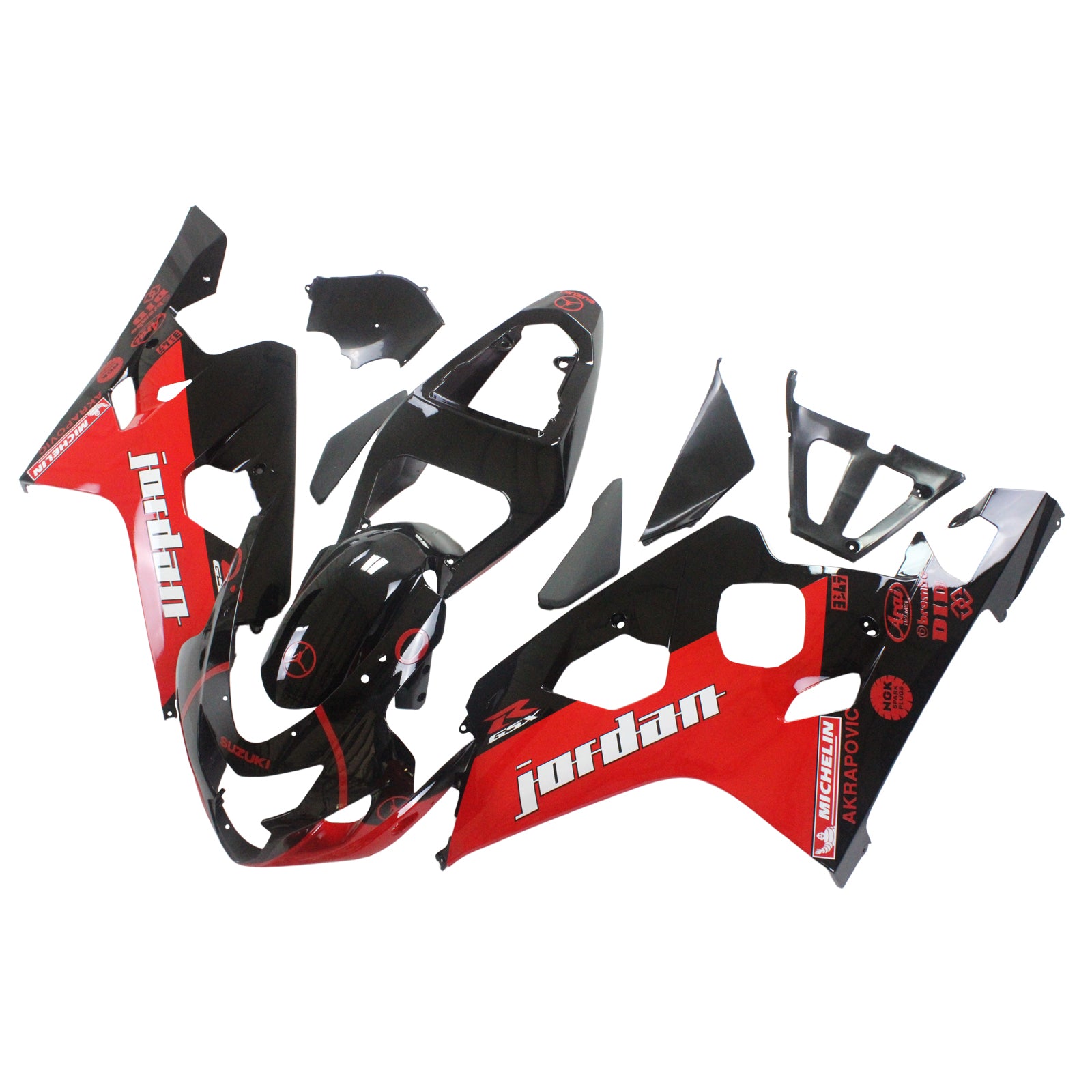 Amotopart Suzuki 2004-2005 GSXR 600/750 Black Fairing Kit