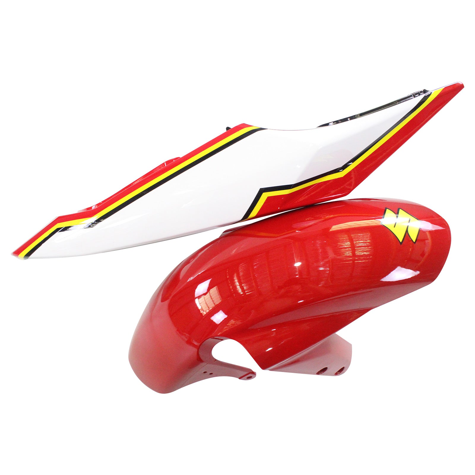 Amotopart Suzuki 2004-2005 GSXR 600/750 Kit de carénage rouge jaune blanc