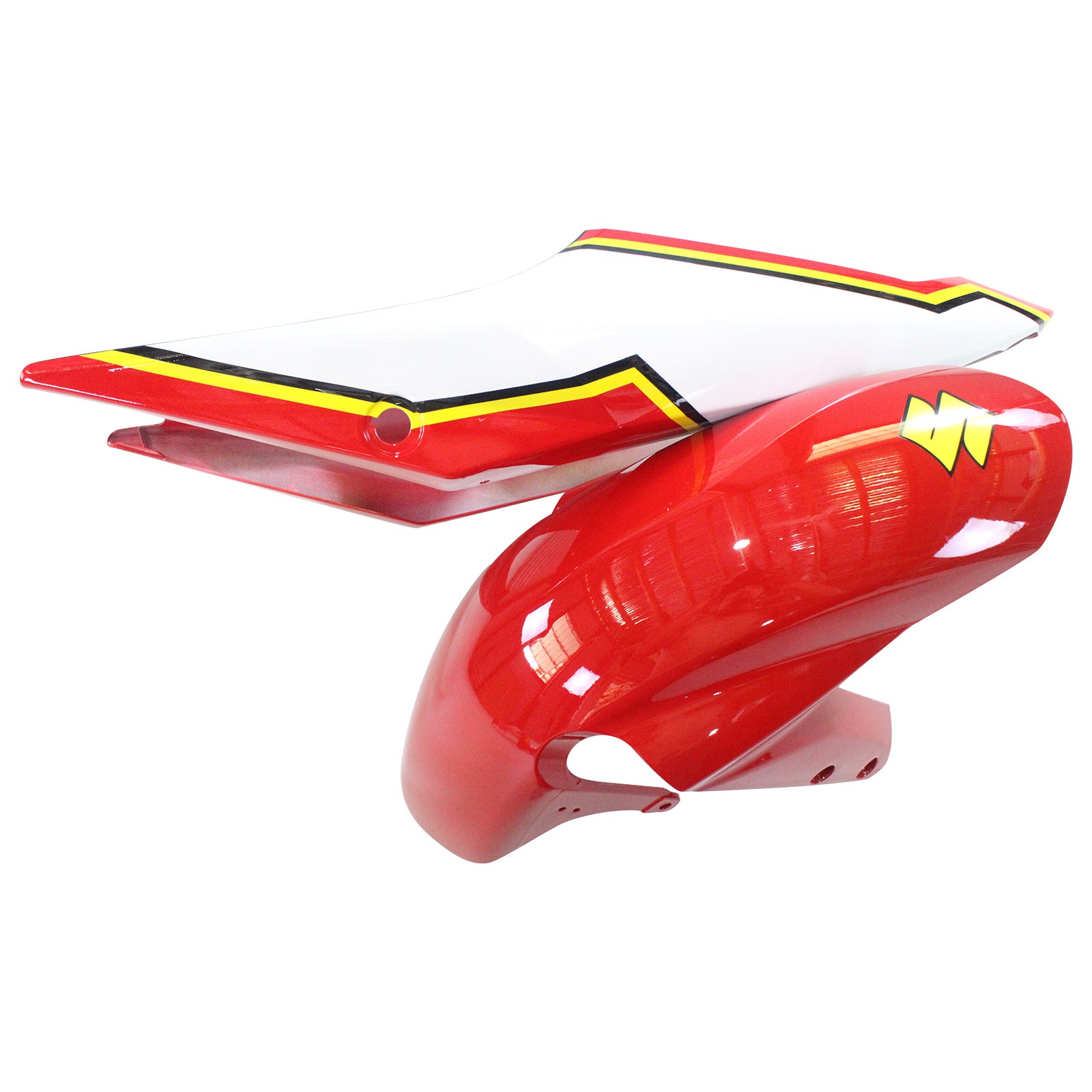 Amotopart Suzuki 2004-2005 GSXR 600/750 Kit de carénage rouge jaune blanc