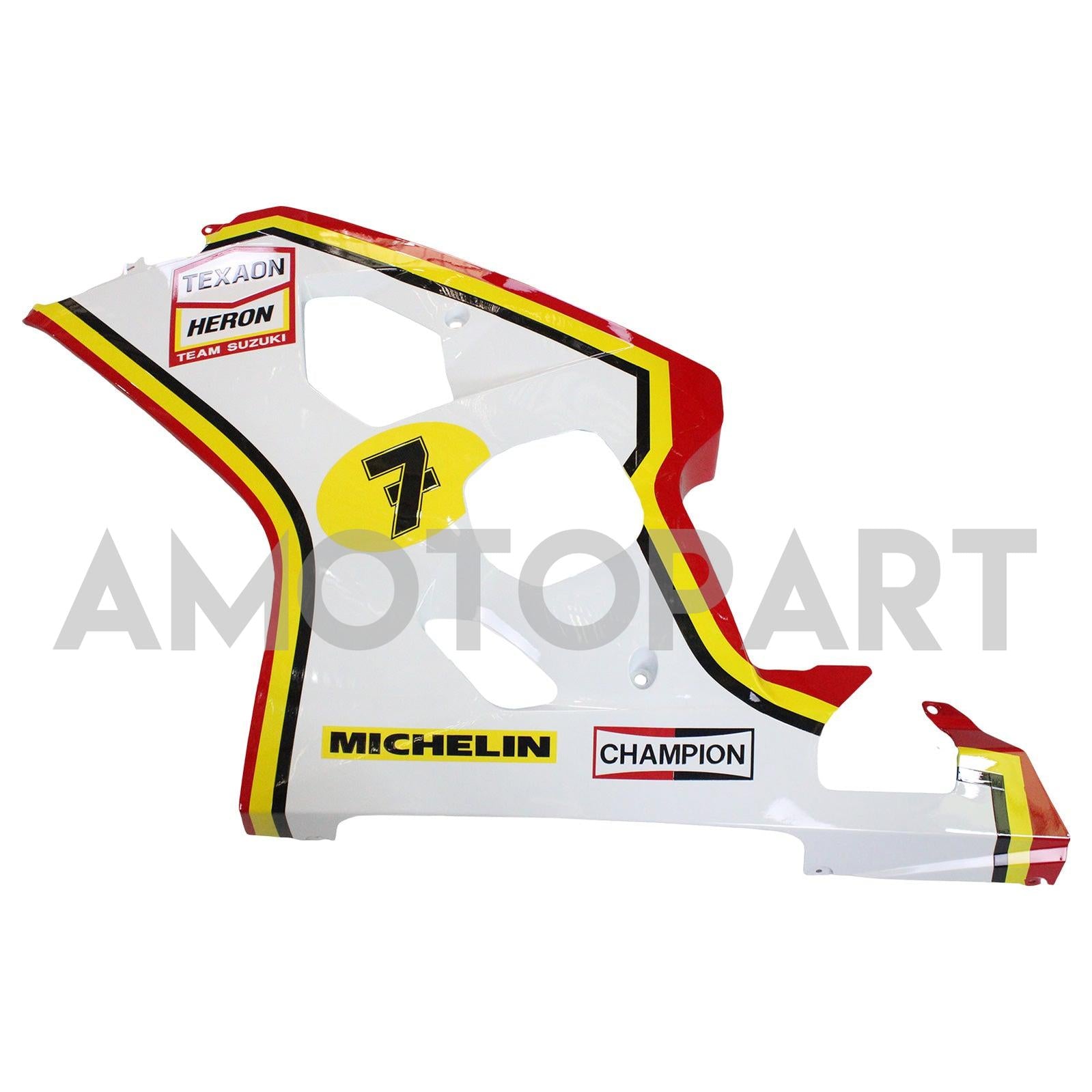 Amotopart Suzuki 2004-2005 GSXR 600/750 Red Yellow White Fairing Kit