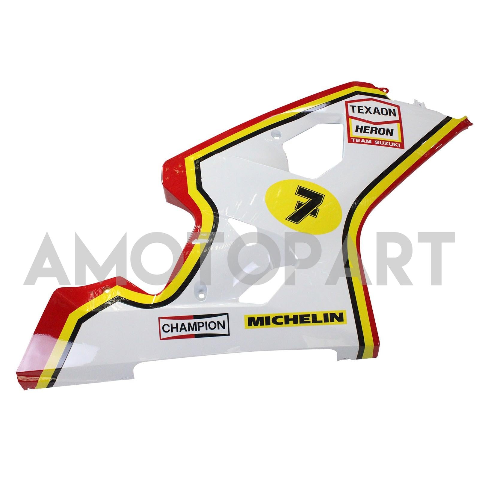 Amotopart Suzuki 2004-2005 GSXR 600/750 Red Yellow White Fairing Kit