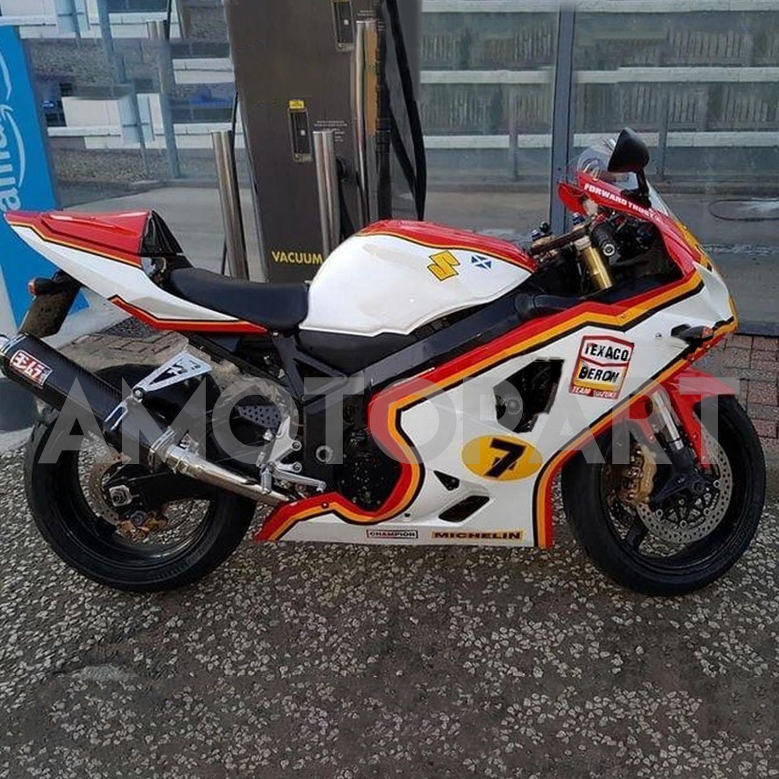 Amotopart Suzuki 2004-2005 GSXR 600/750 Red Yellow White Fairing Kit