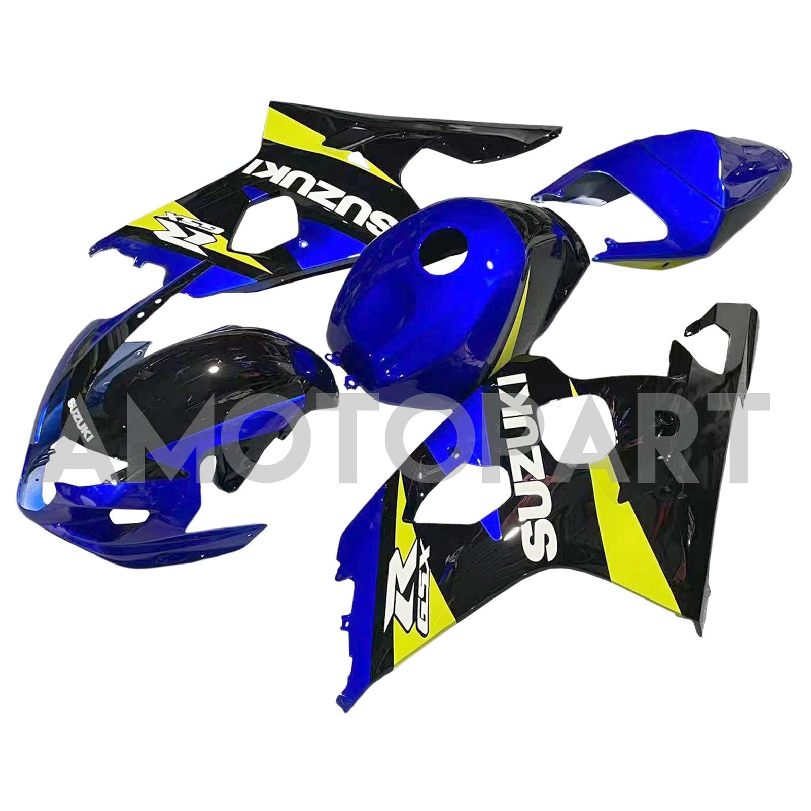 Amotopart Suzuki 2004-2005 GSXR 600/750 Blaues Gelbverkleidungskit