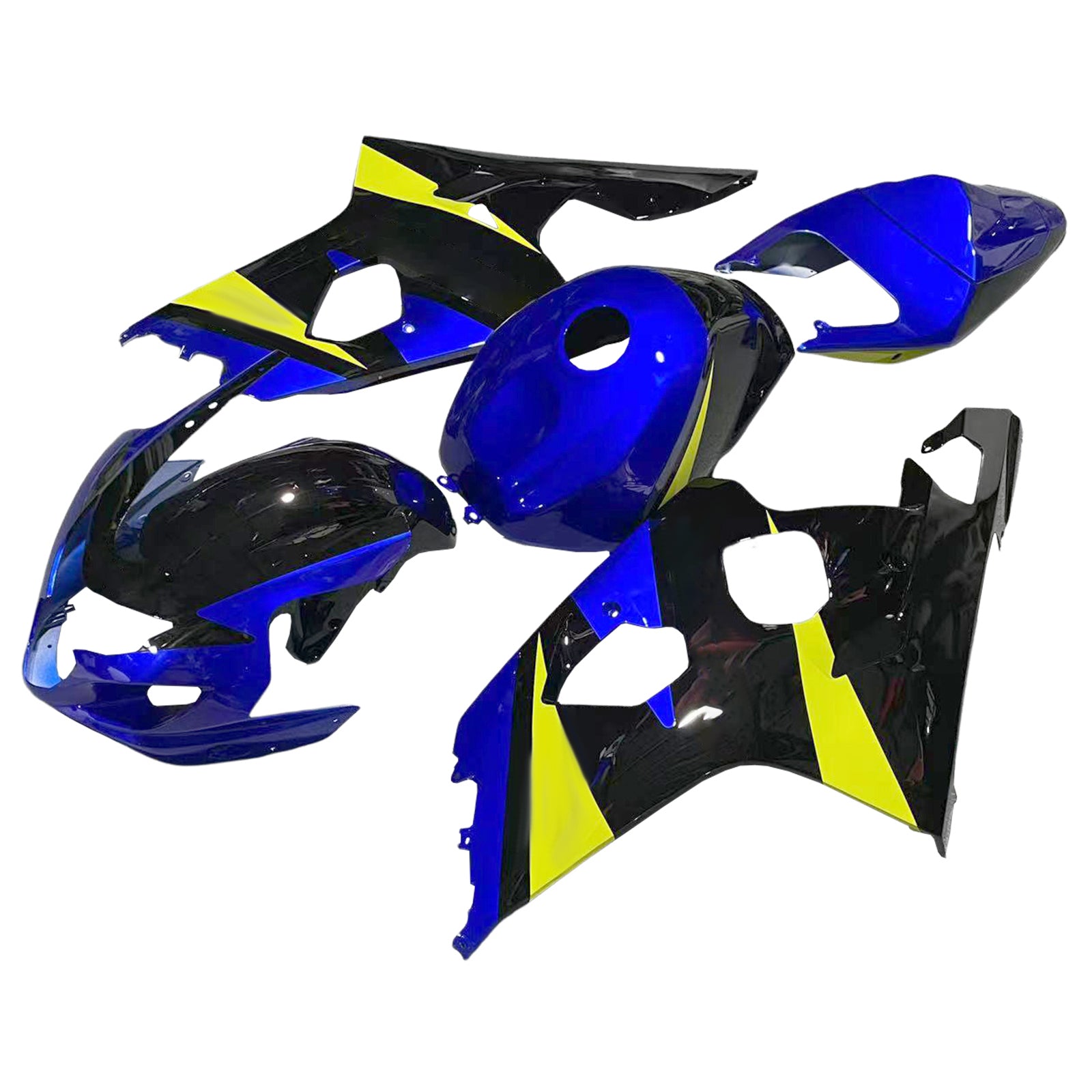 Amotopart Suzuki 2004-2005 GSXR 600/750 Blue Yellow Failing Kit