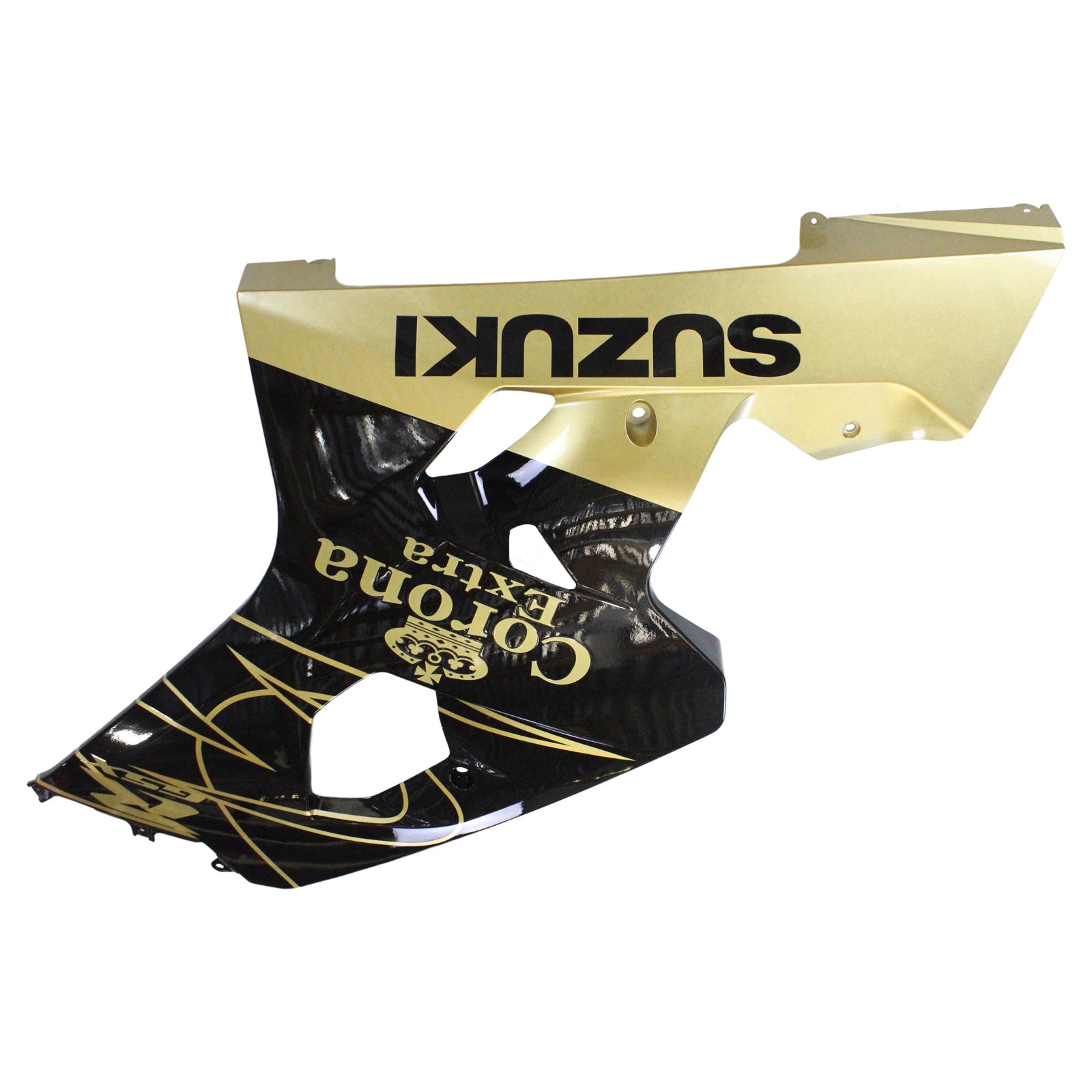 Amotopart Suzuki 2004–2005 GSXR 600/750 Gold Schwarz Verkleidungsset