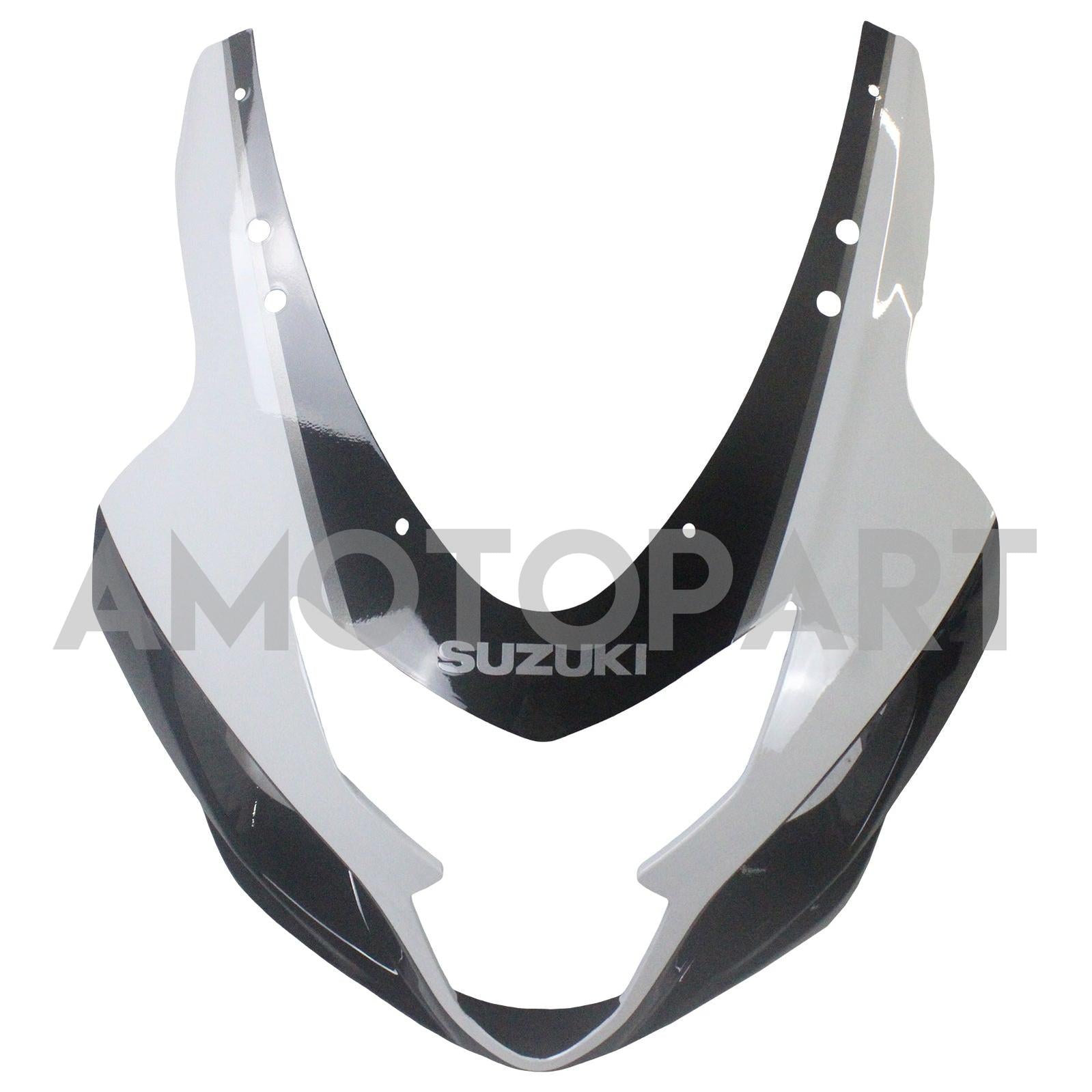 Amotopart Suzuki 2004-2005 GSXR 600/750 Black with White Fairing Kit