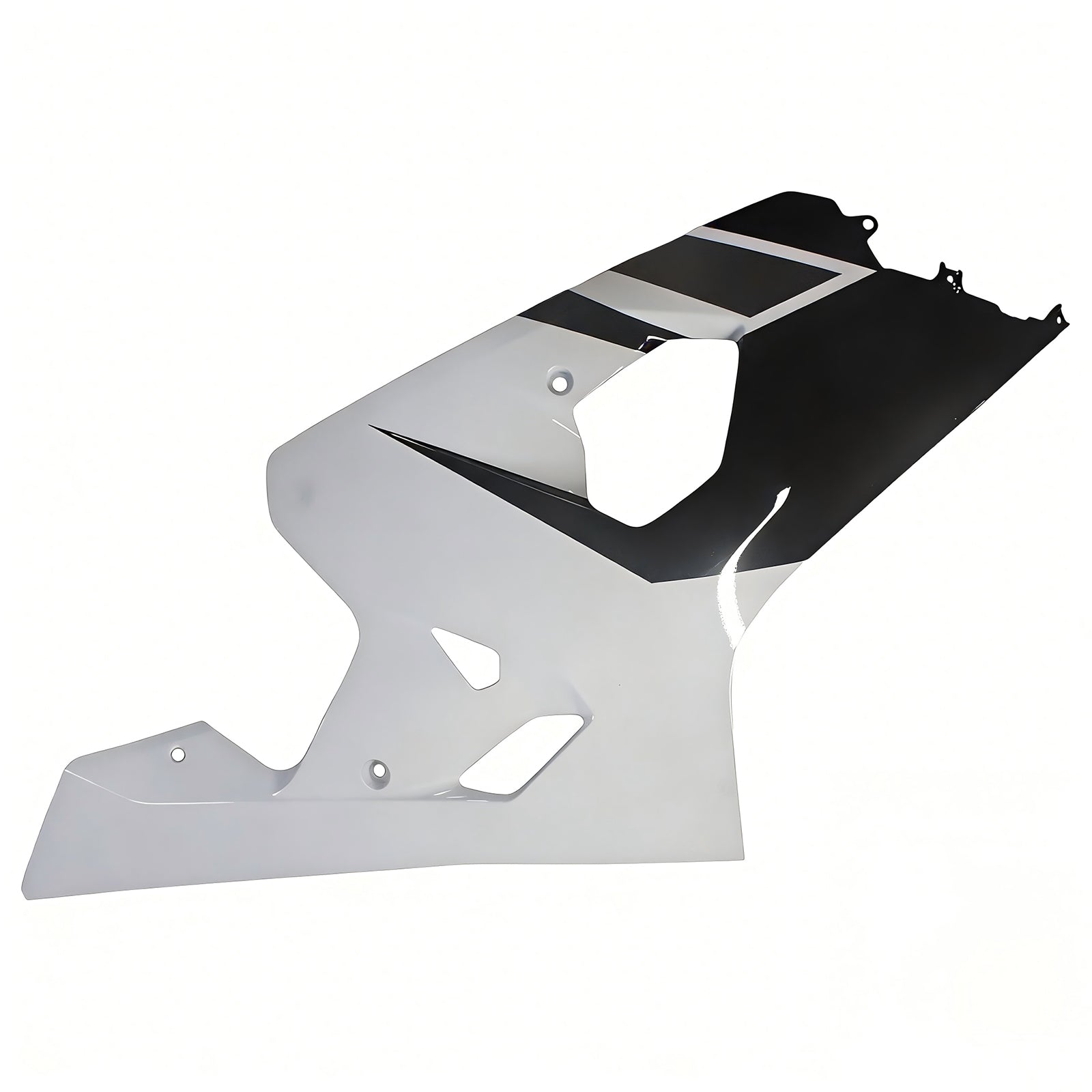 Amotopart Suzuki 2004-2005 GSXR 600/750 Black with White Fairing Kit