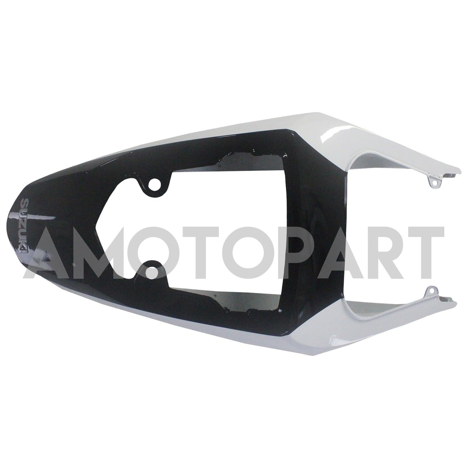 Amotopart Suzuki 2004-2005 GSXR 600/750 Black with White Fairing Kit