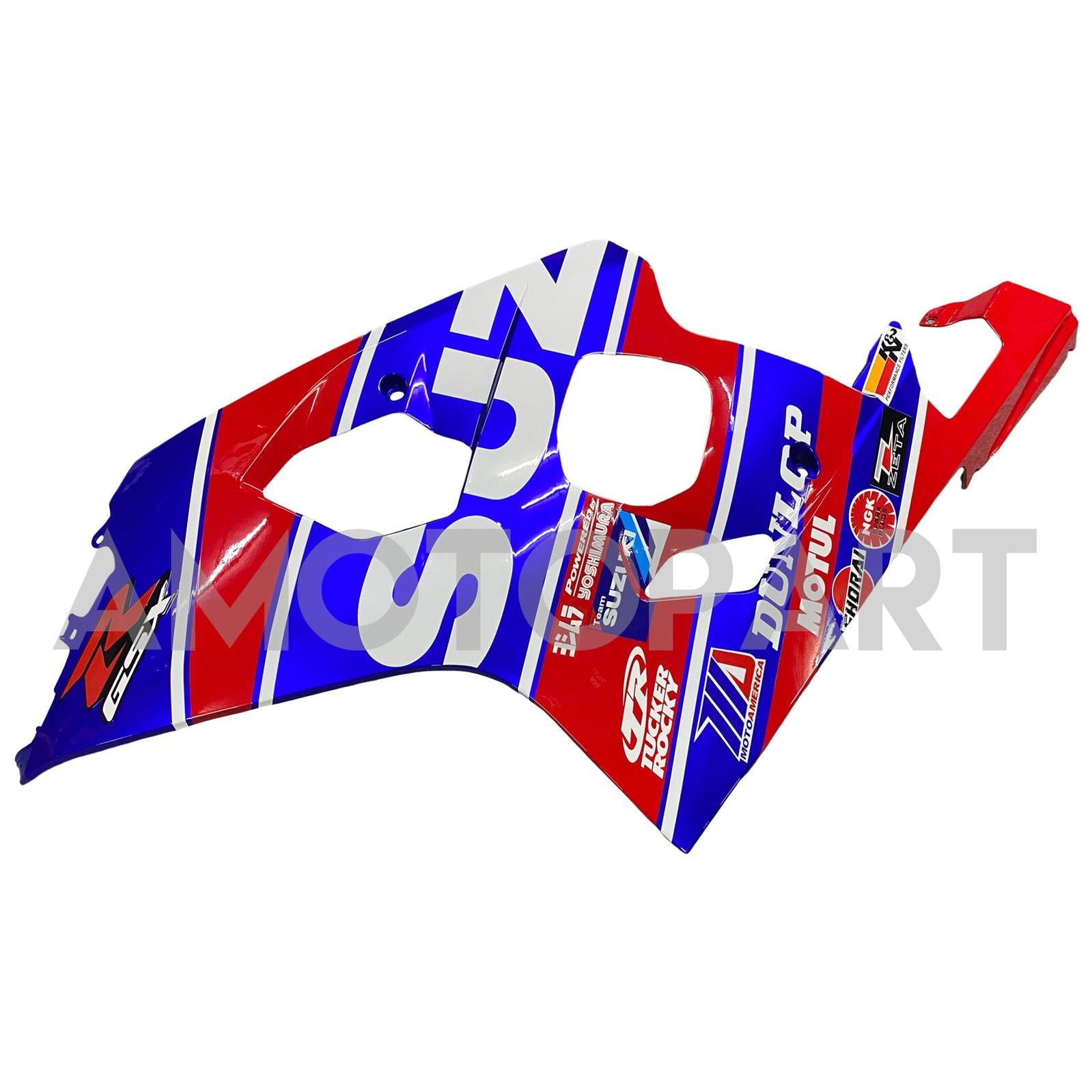 Amotopart Suzuki 2004-2005 GSXR 600/750 Blue Mix Red Fairing Kit