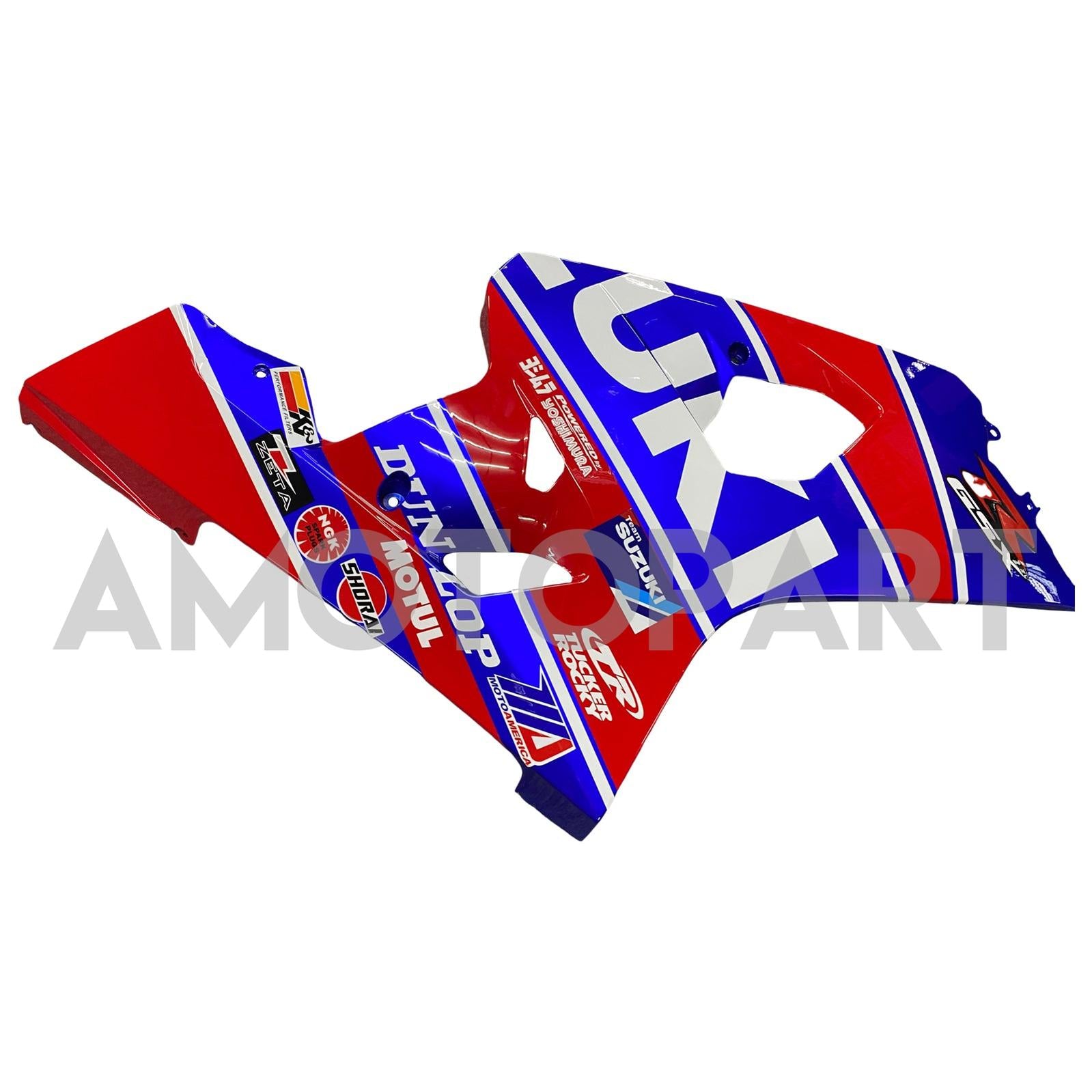 Amotopart Suzuki 2004-2005 GSXR 600/750 Blue Mix Red Fairing Kit